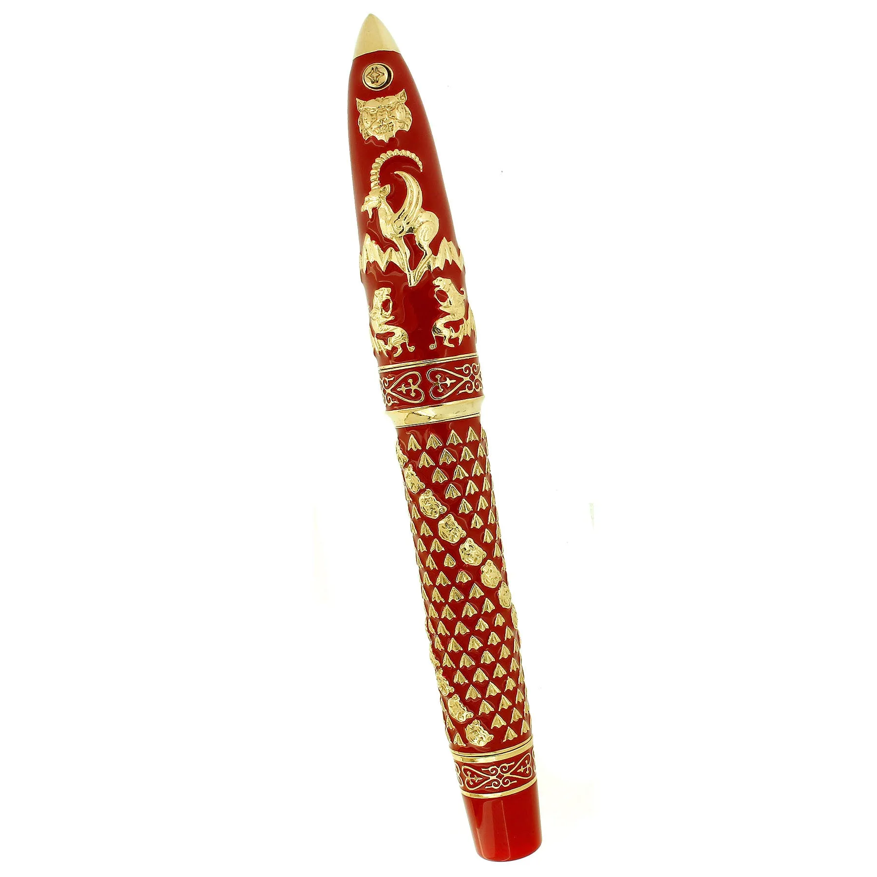 2011 VISCONTI THE GOLDEN MAN VERMEIL LIMITED EDITION FOUNTAIN PEN NEVER INKED