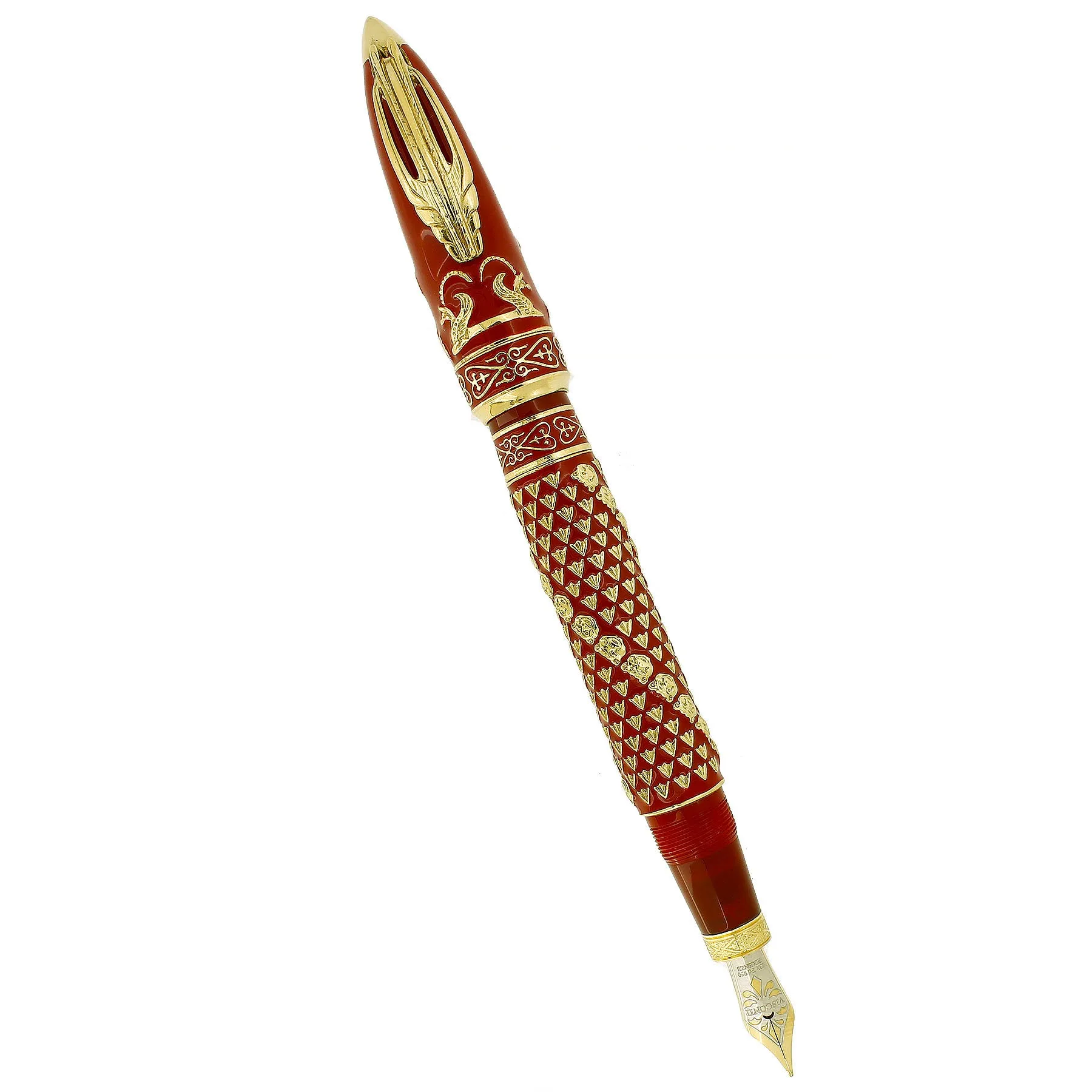 2011 VISCONTI THE GOLDEN MAN VERMEIL LIMITED EDITION FOUNTAIN PEN NEVER INKED