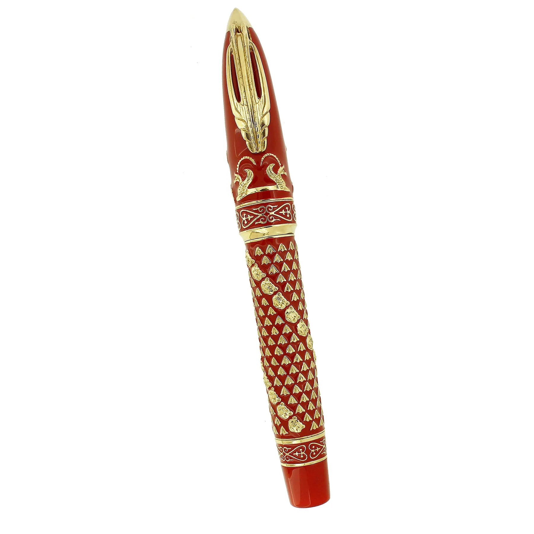 2011 VISCONTI THE GOLDEN MAN VERMEIL LIMITED EDITION FOUNTAIN PEN NEVER INKED
