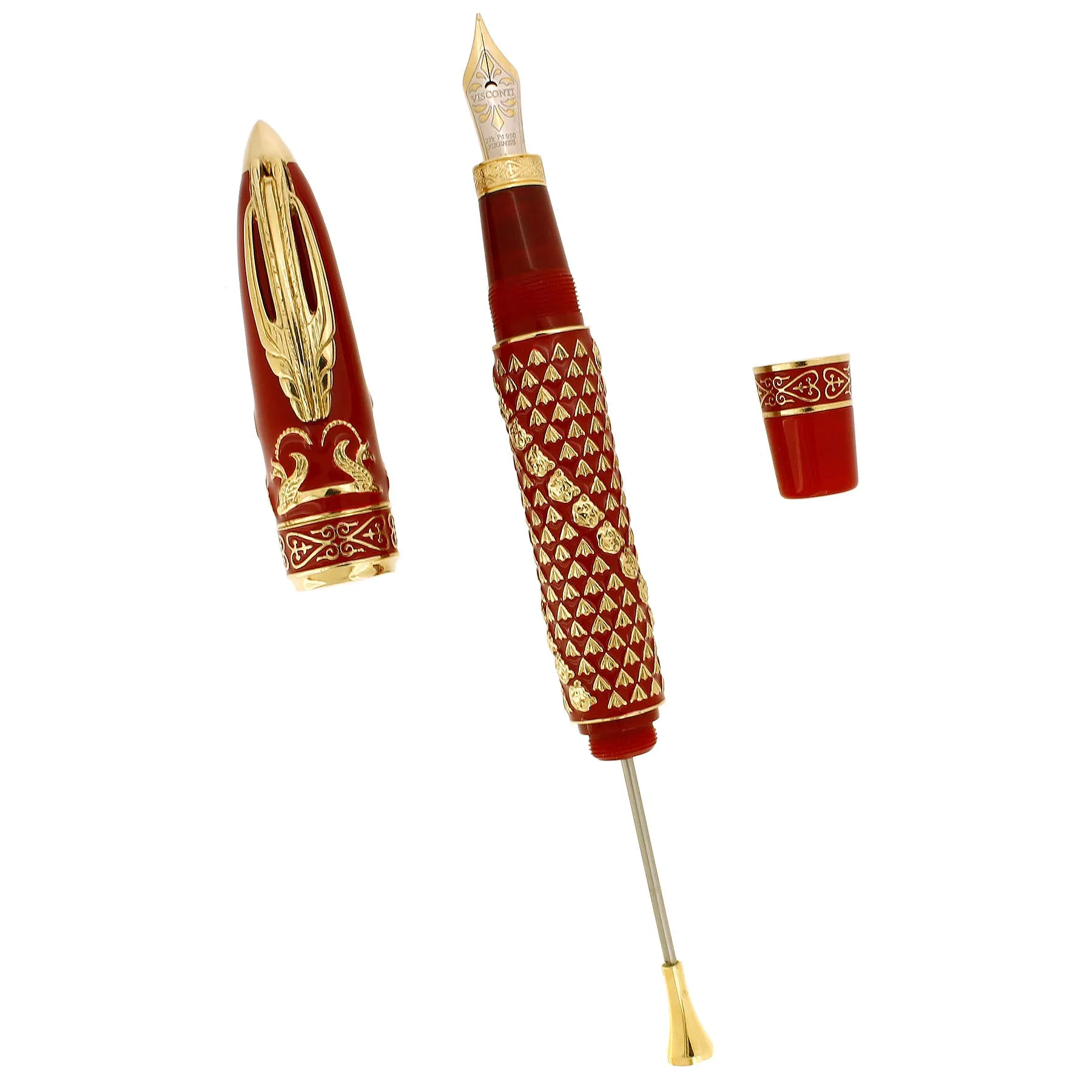 2011 VISCONTI THE GOLDEN MAN VERMEIL LIMITED EDITION FOUNTAIN PEN NEVER INKED