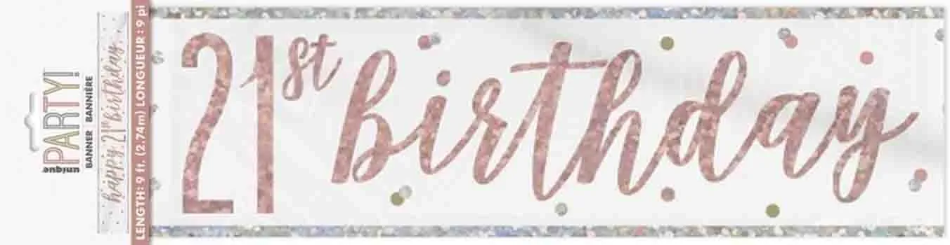 21st Birthday Banner