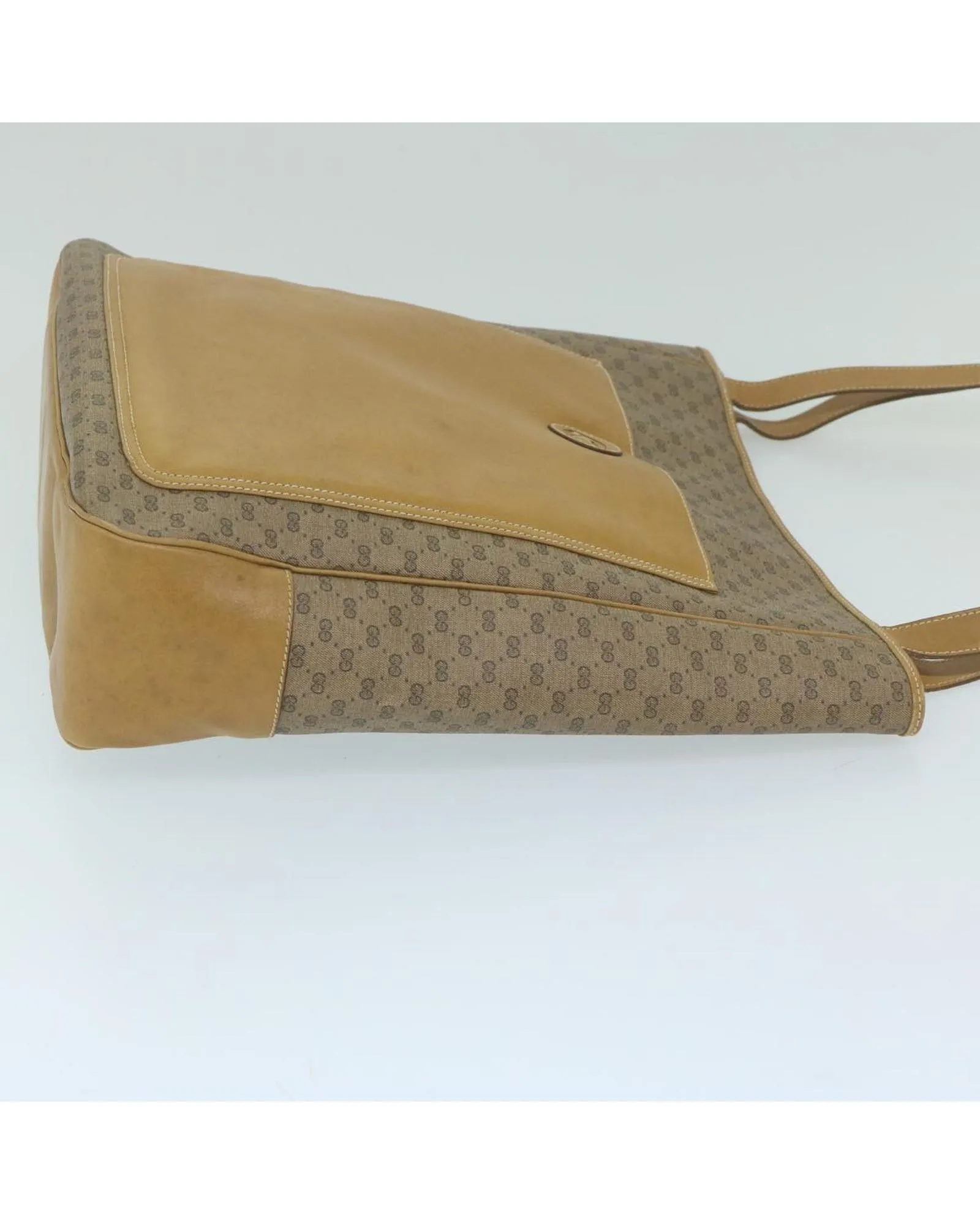 Beige Micro GG Supreme Tote Bag