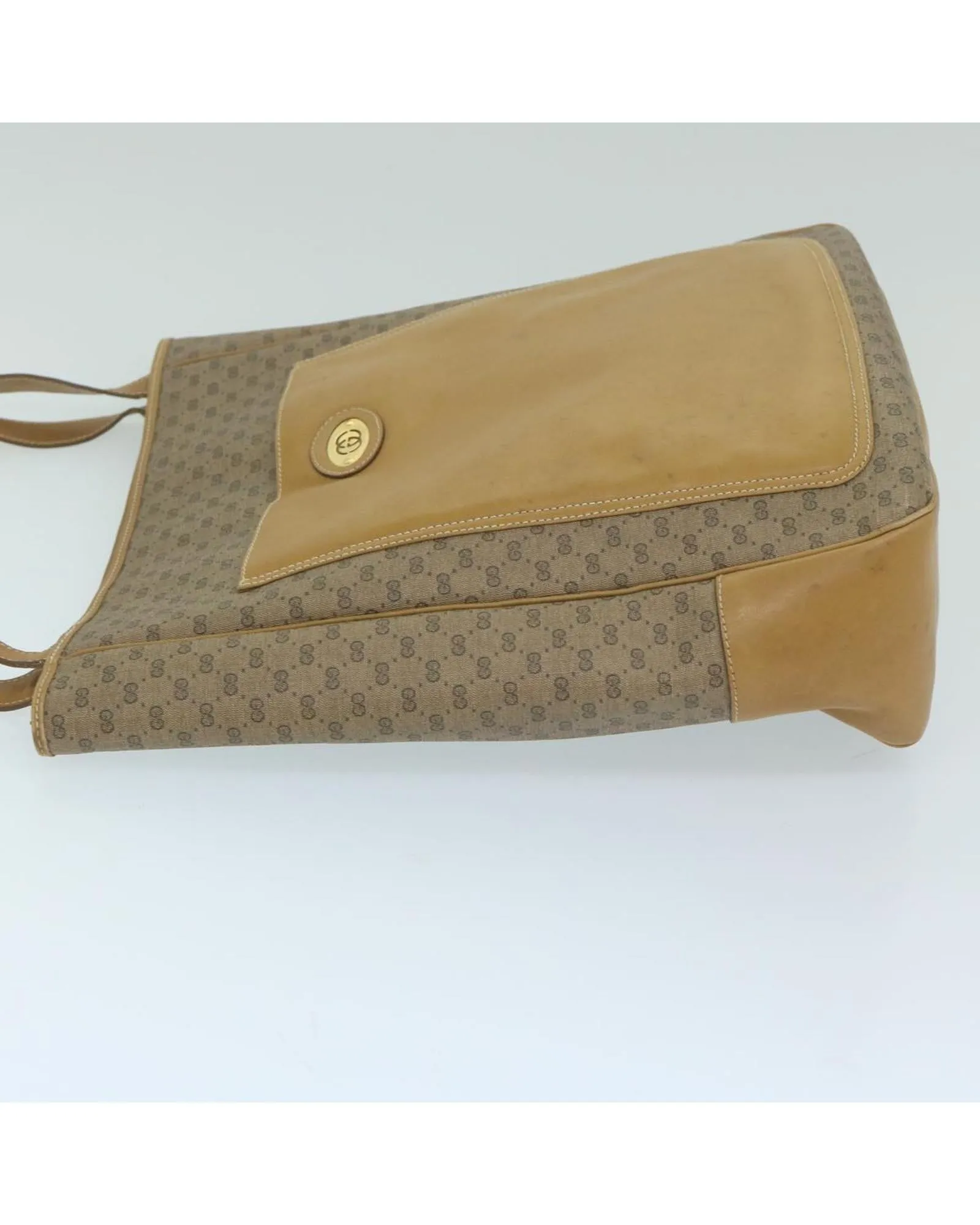 Beige Micro GG Supreme Tote Bag