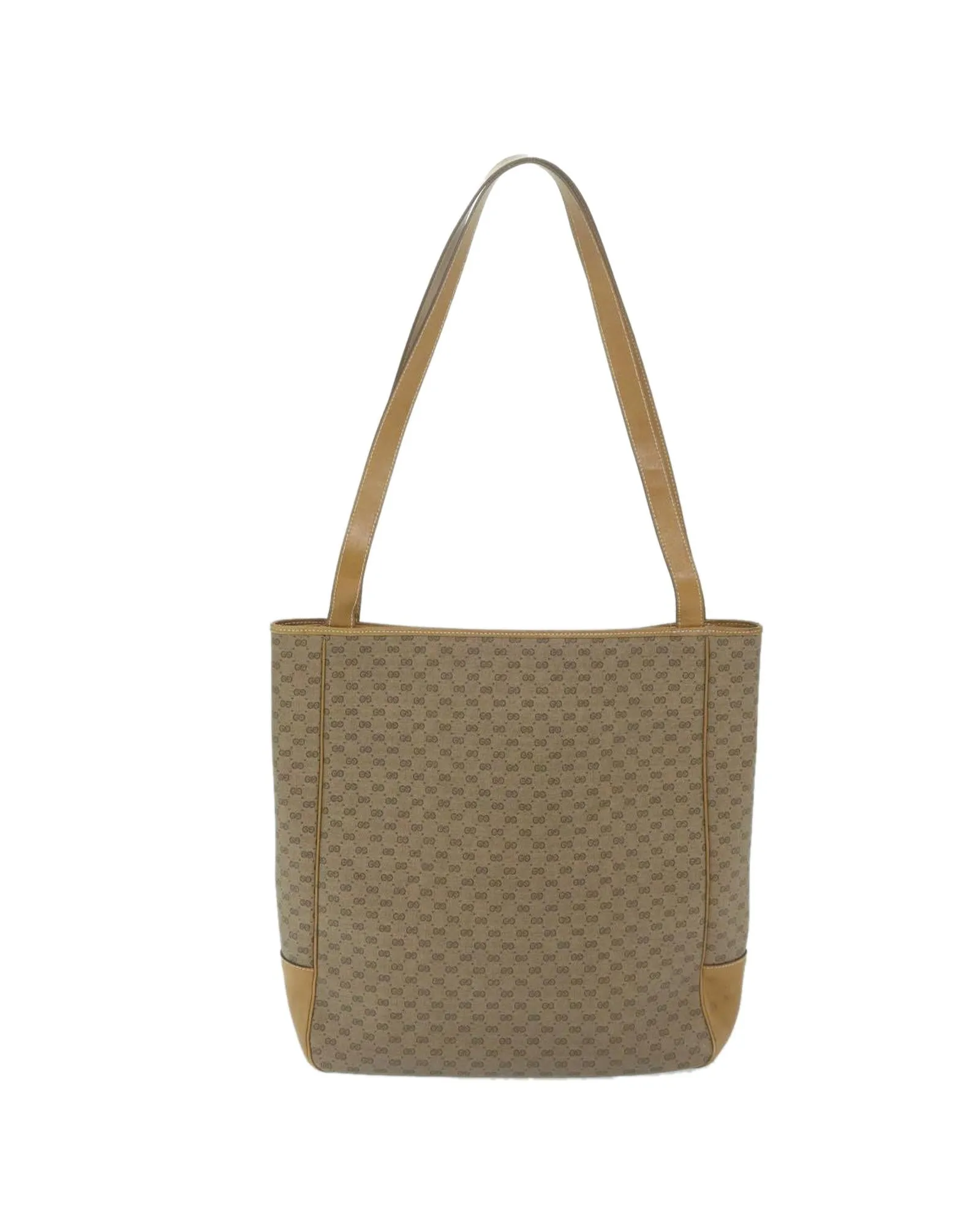 Beige Micro GG Supreme Tote Bag