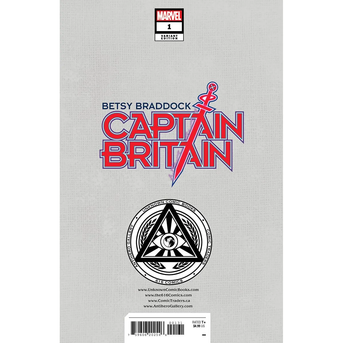 BETSY BRADDOCK: CAPTAIN BRITAIN #1 UNKNOWN COMICS MIGUEL MERCADO EXCLUSIVE VOGUE VAR (02/22/2023)