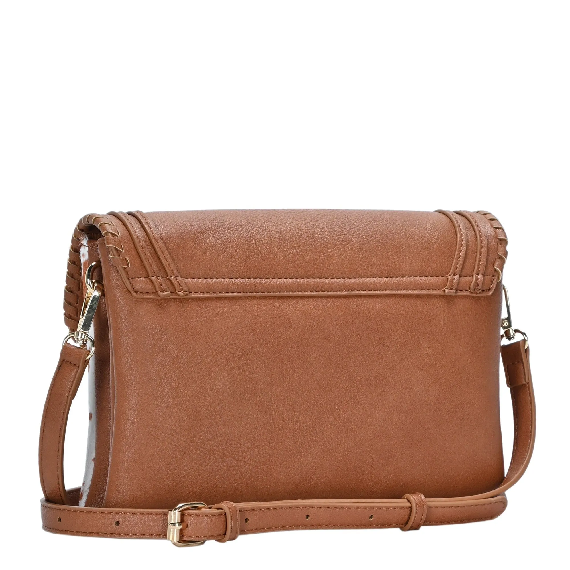 BGA5174 Tillie Cow Whipstitch Crossbody