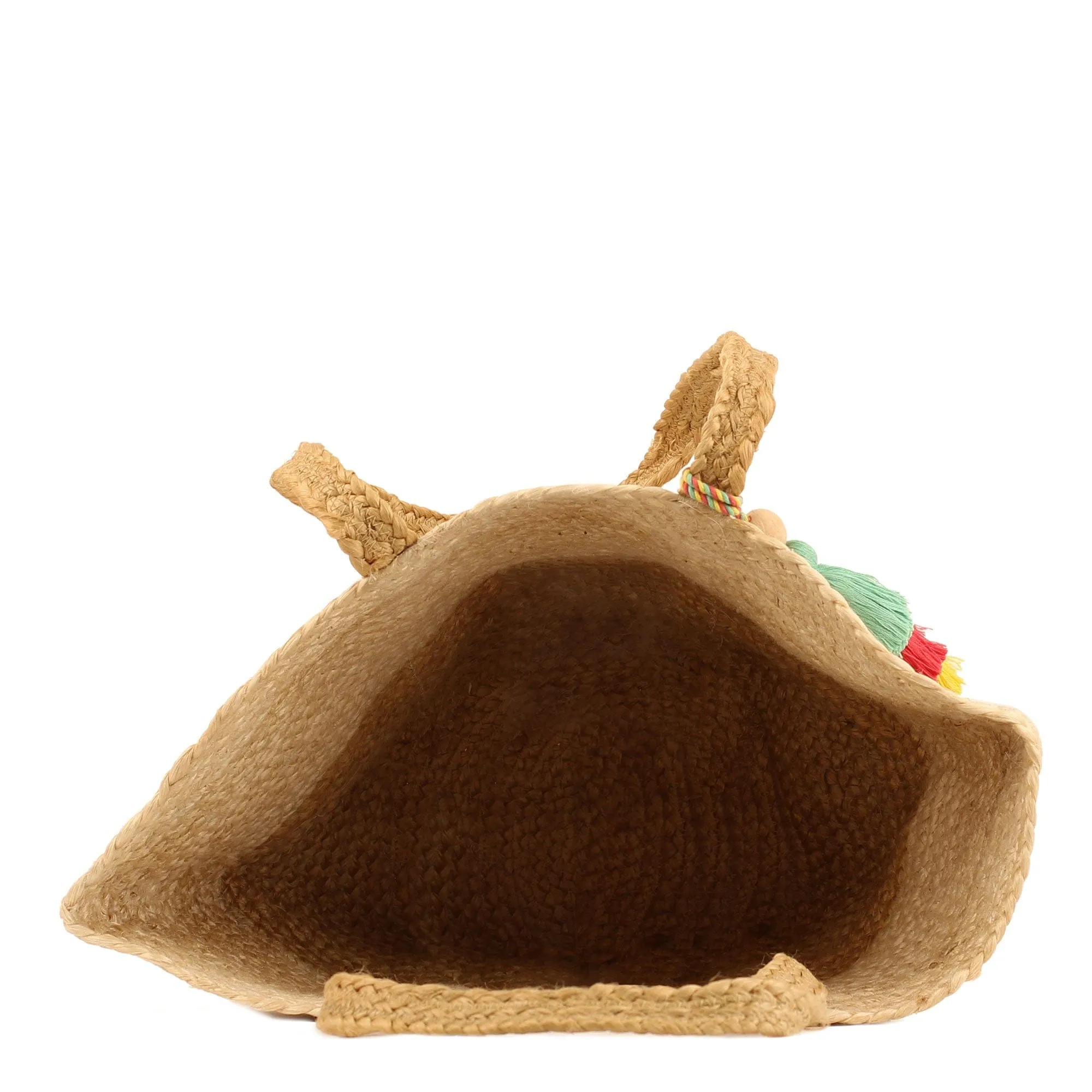 BGAIN46 Handmade Straw Tote with Tassel