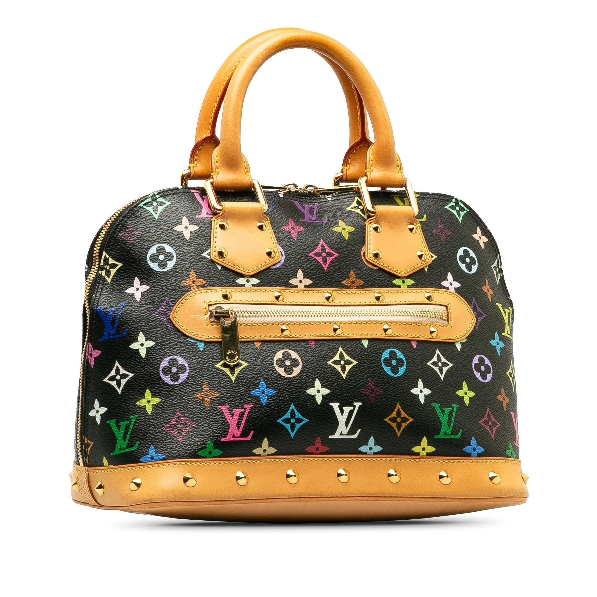 Black Louis Vuitton Monogram Multicolore Alma PM Handbag