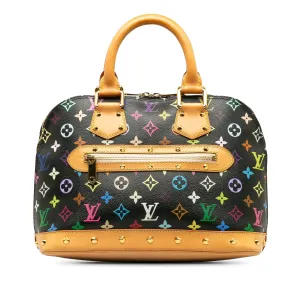 Black Louis Vuitton Monogram Multicolore Alma PM Handbag