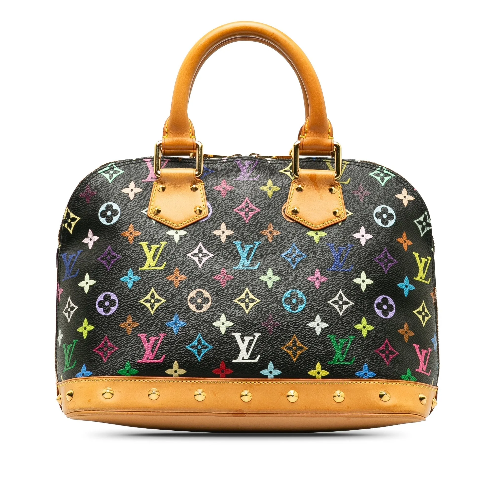 Black Louis Vuitton Monogram Multicolore Alma PM Handbag