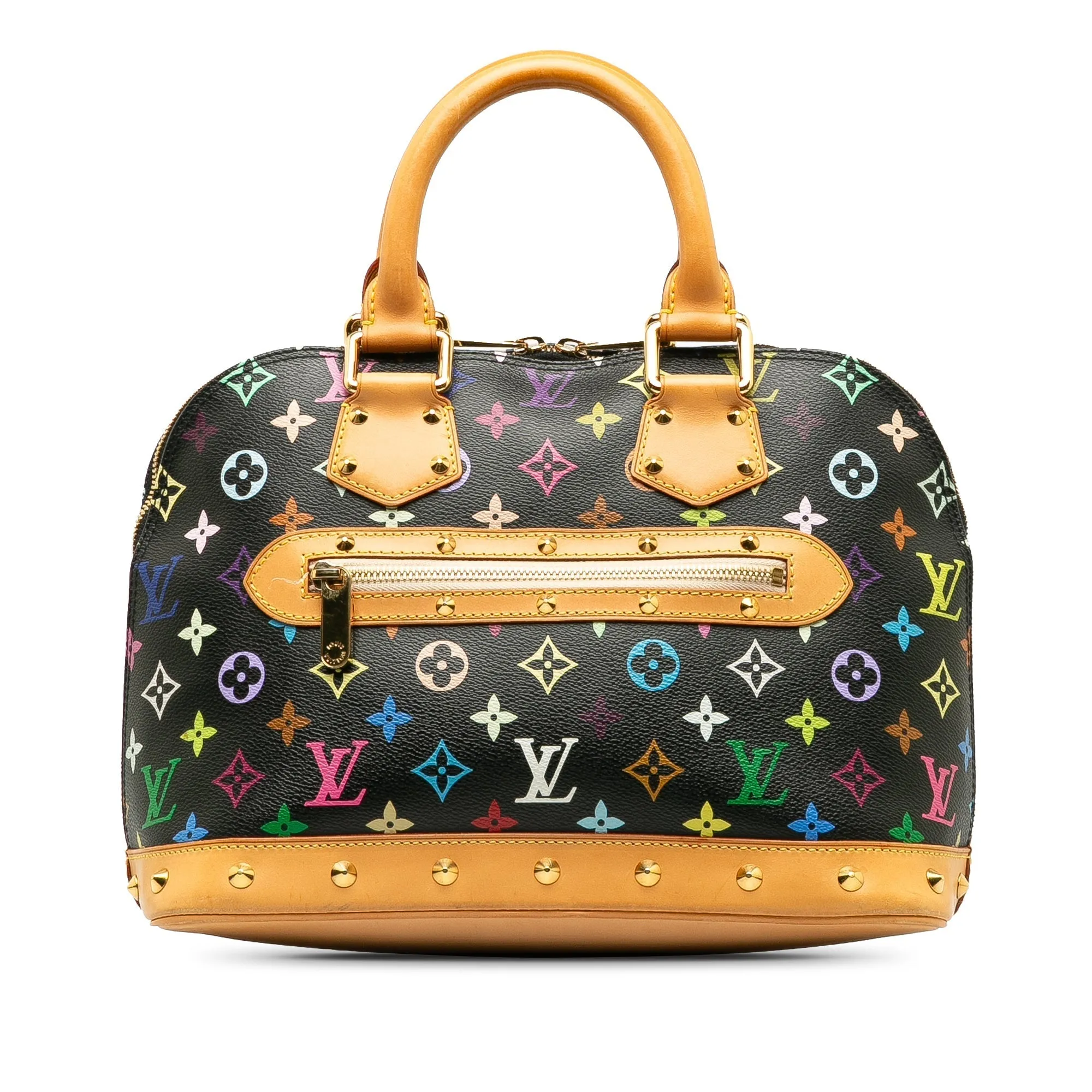 Black Louis Vuitton Monogram Multicolore Alma PM Handbag