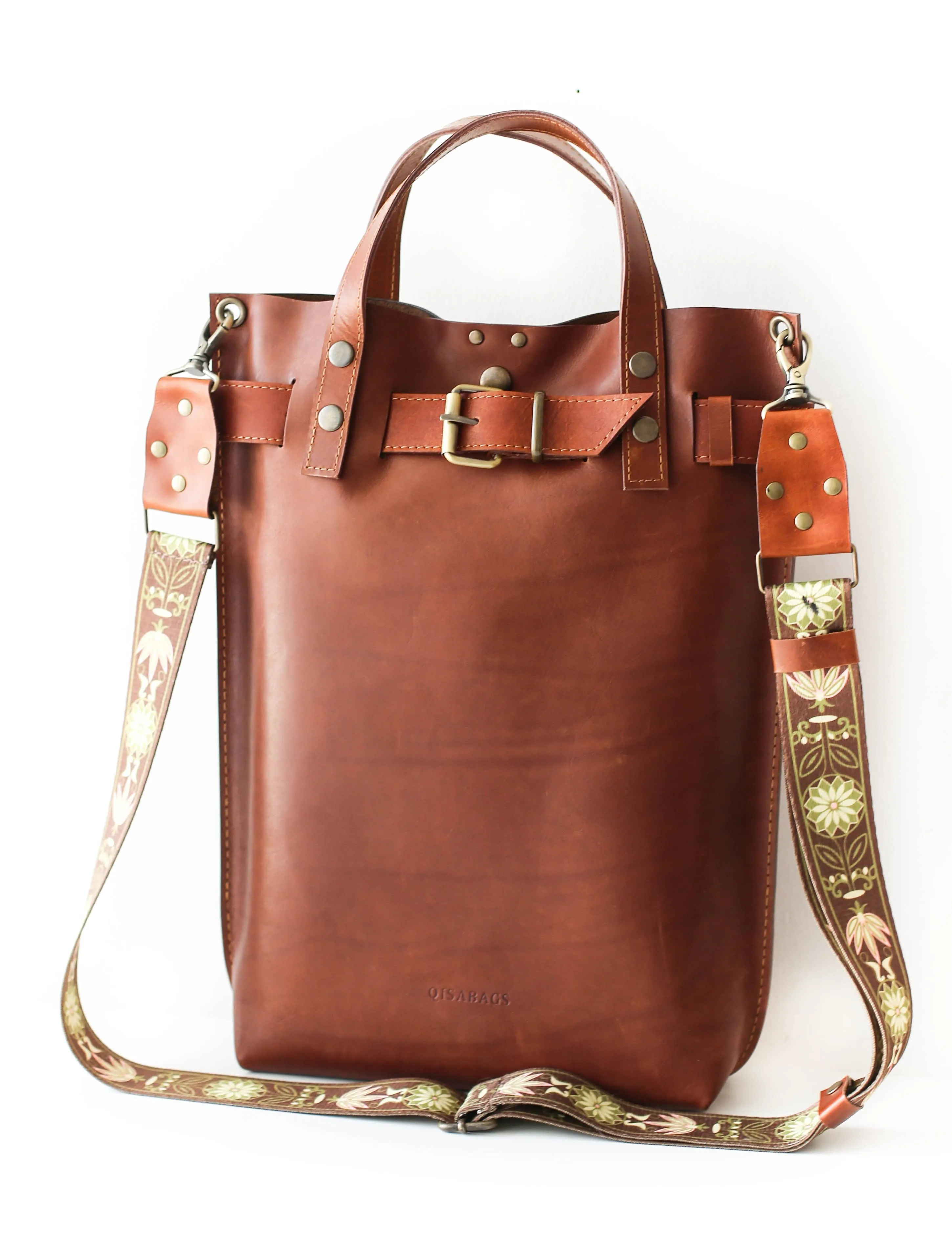 Brown Leather Bag for Laptop