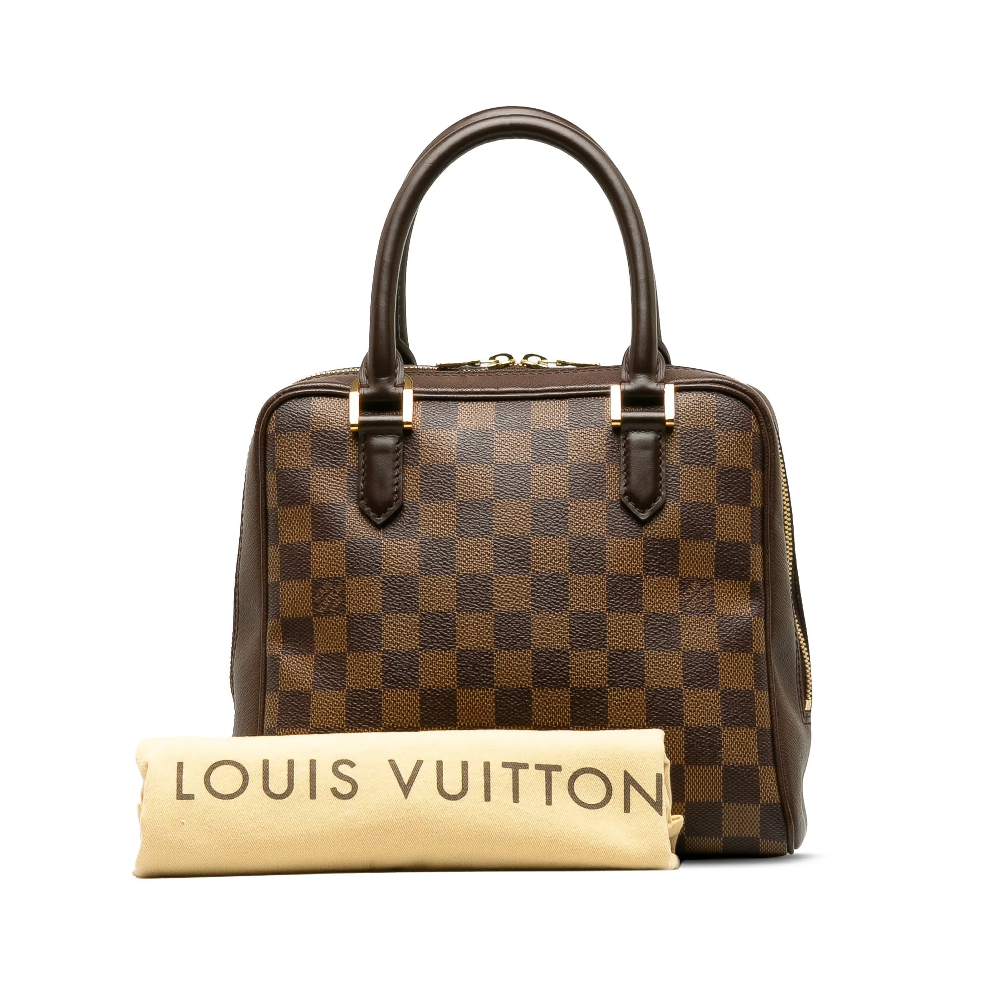 Brown Louis Vuitton Damier Ebene Brera Handbag