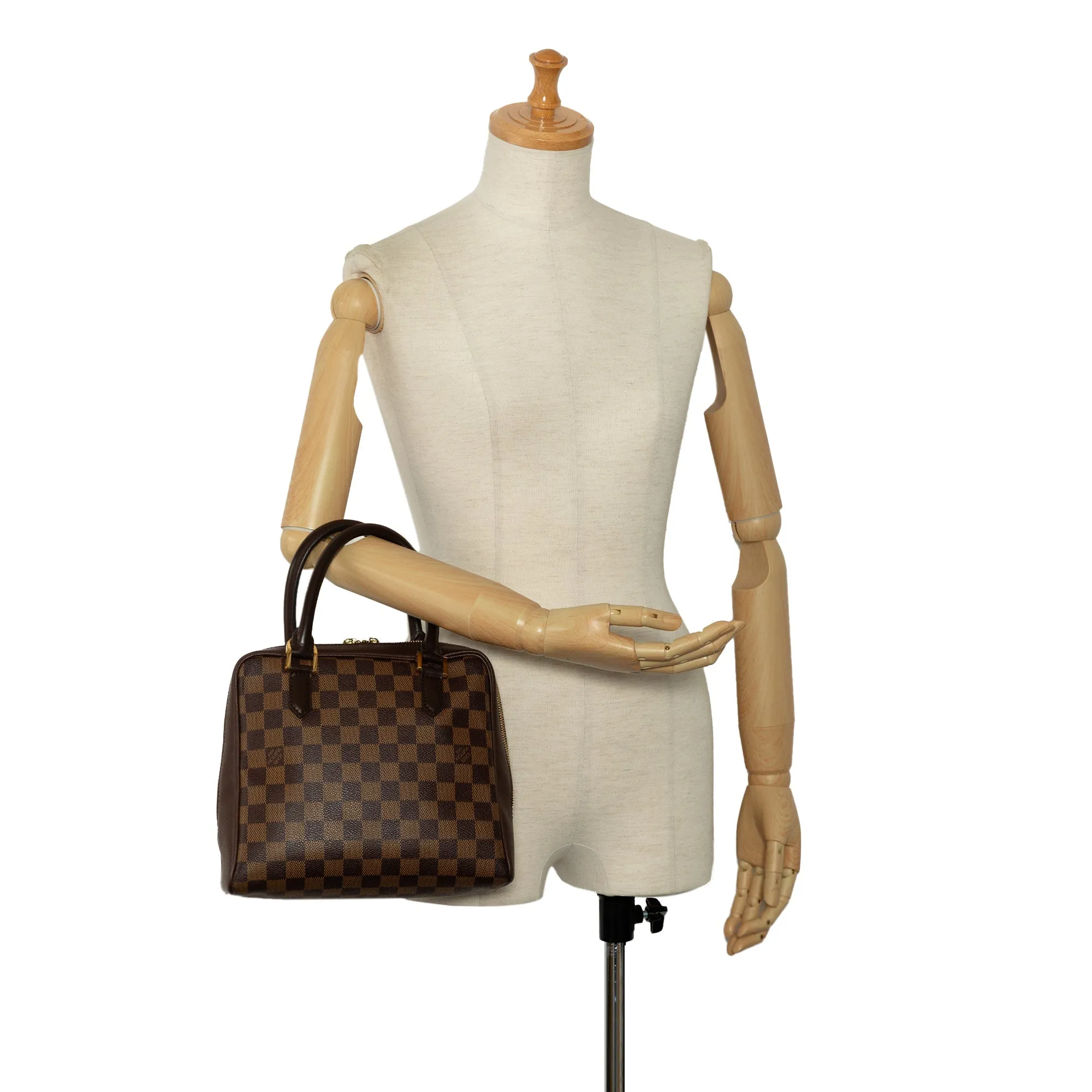 Brown Louis Vuitton Damier Ebene Brera Handbag