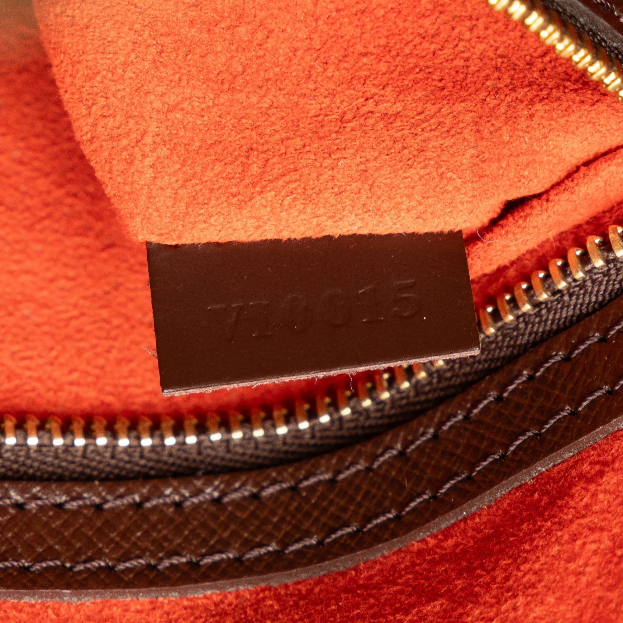 Brown Louis Vuitton Damier Ebene Triana Handbag