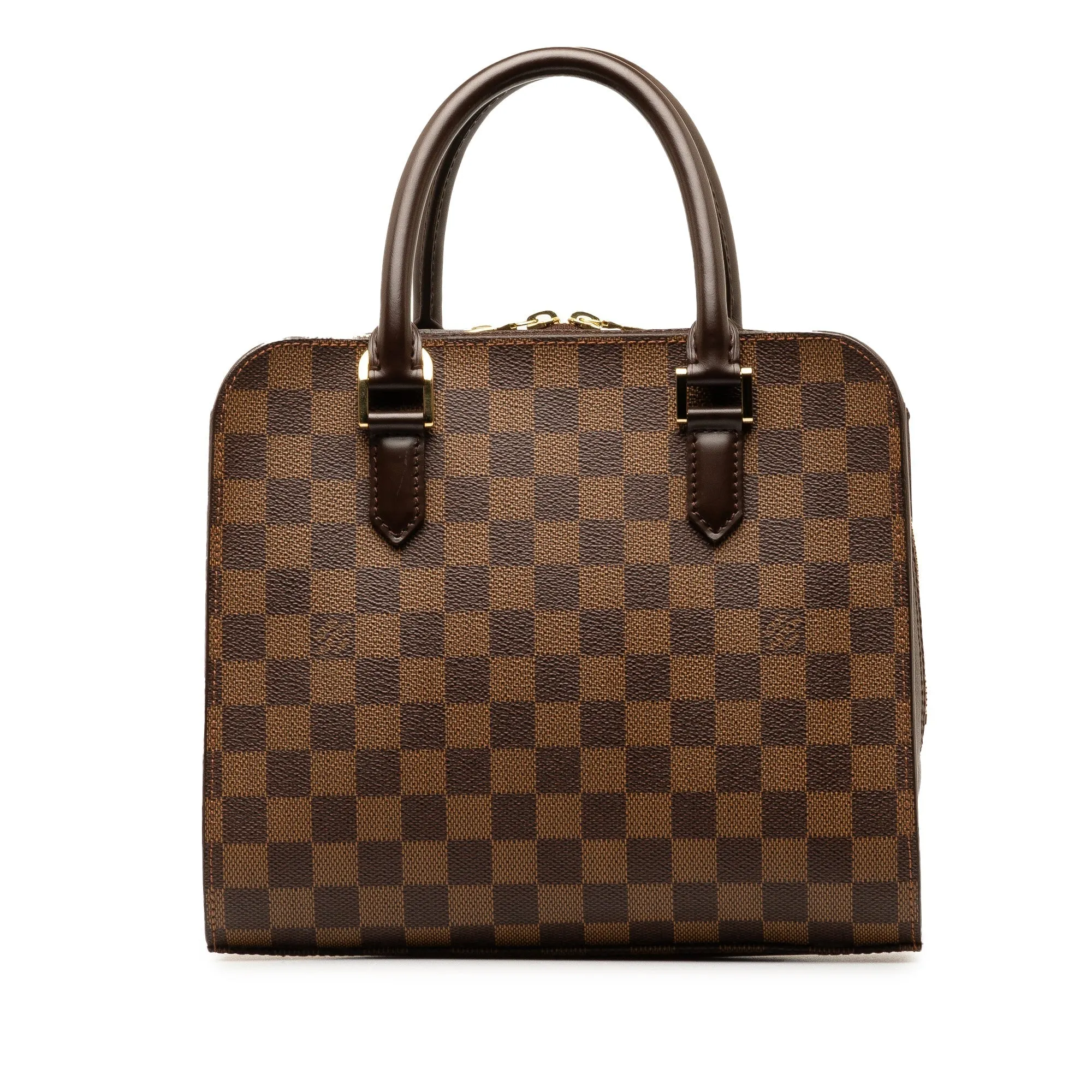 Brown Louis Vuitton Damier Ebene Triana Handbag