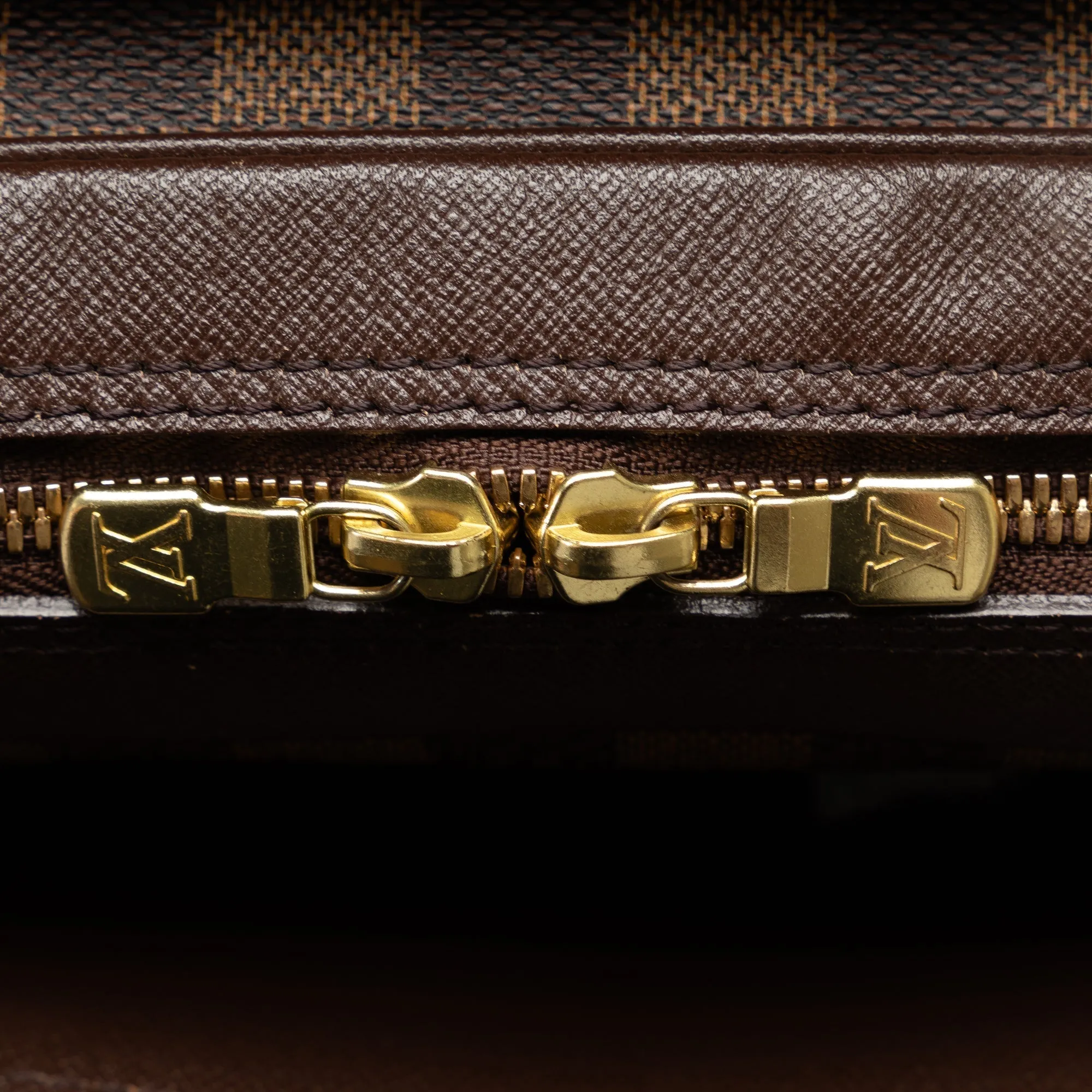 Brown Louis Vuitton Damier Ebene Triana Handbag