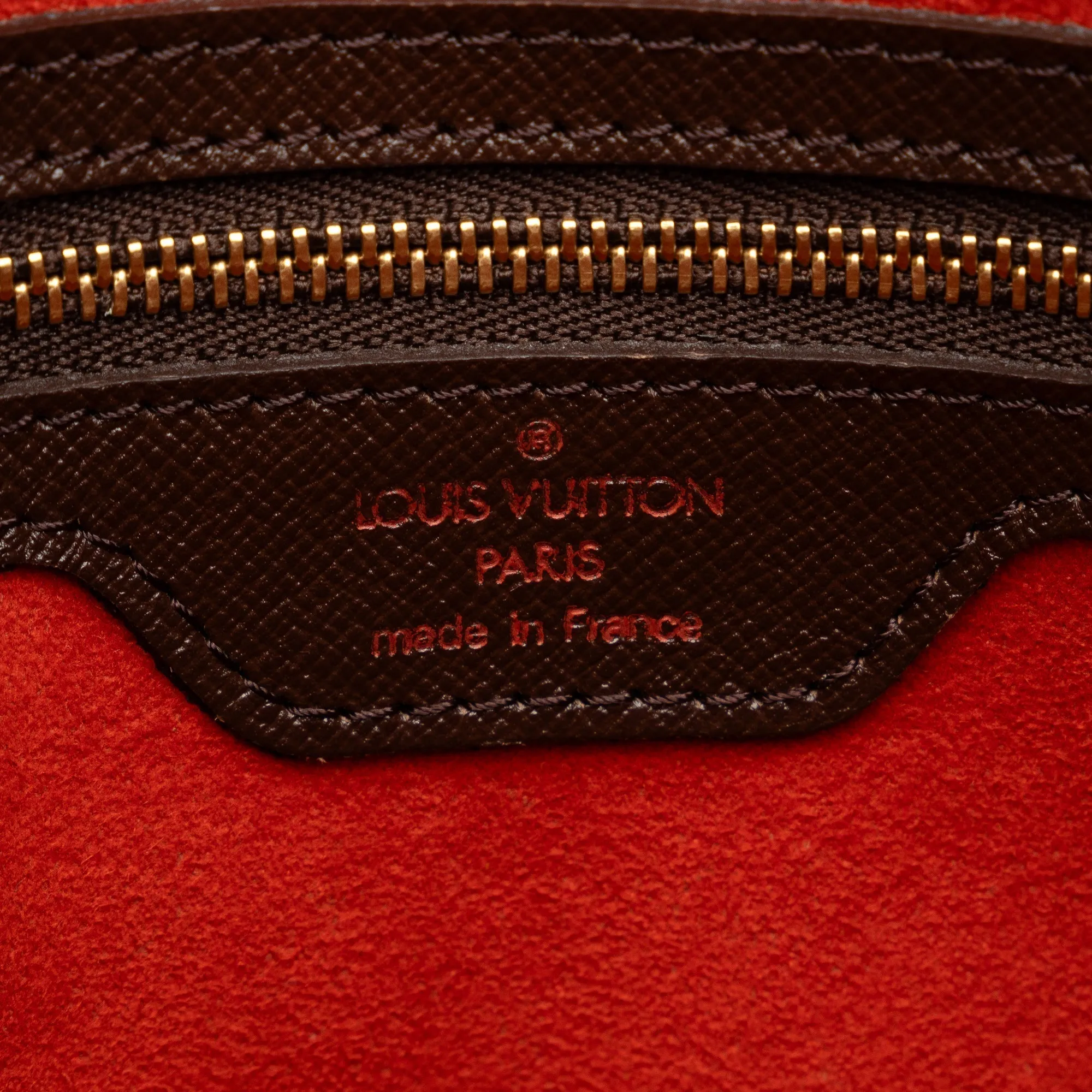 Brown Louis Vuitton Damier Ebene Triana Handbag
