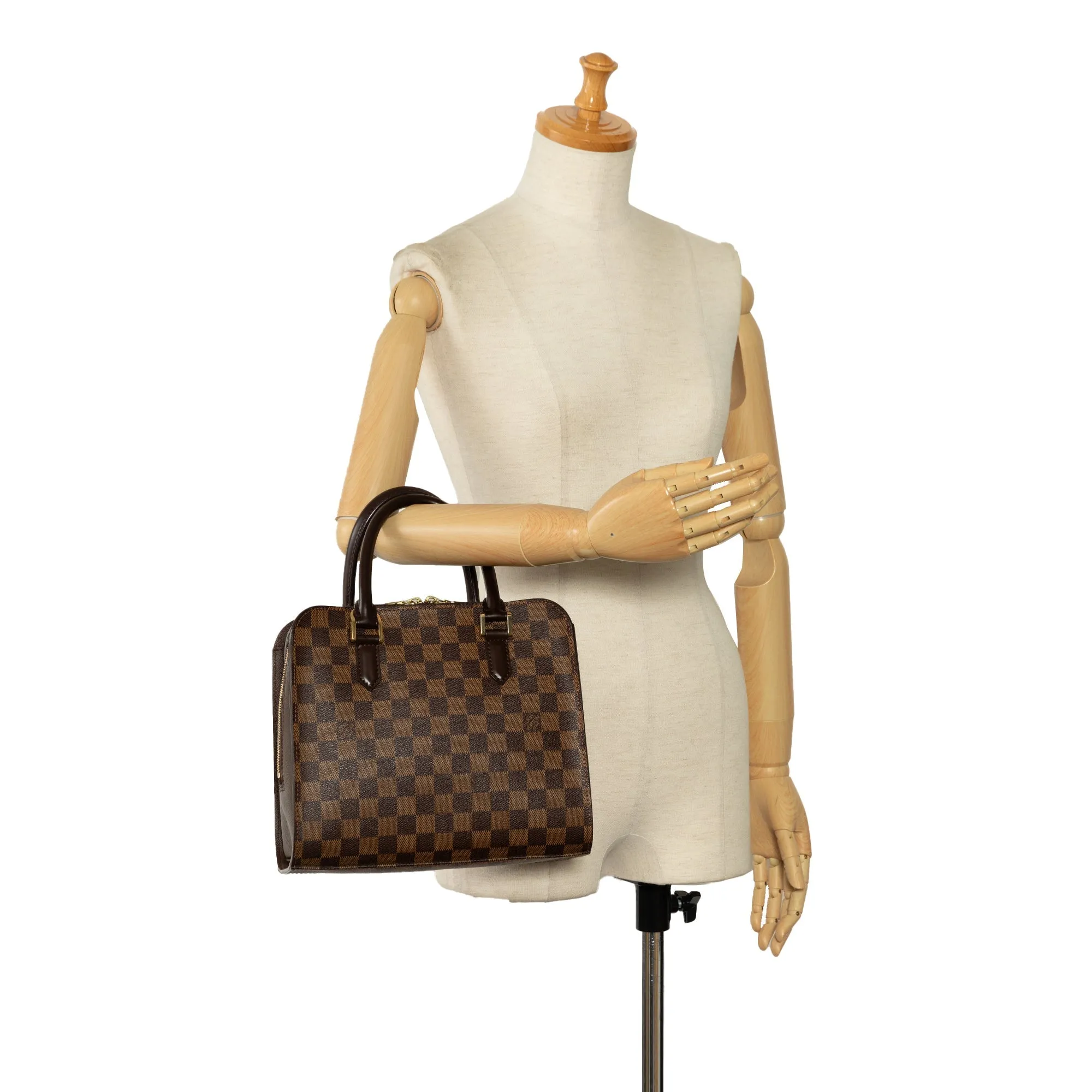 Brown Louis Vuitton Damier Ebene Triana Handbag