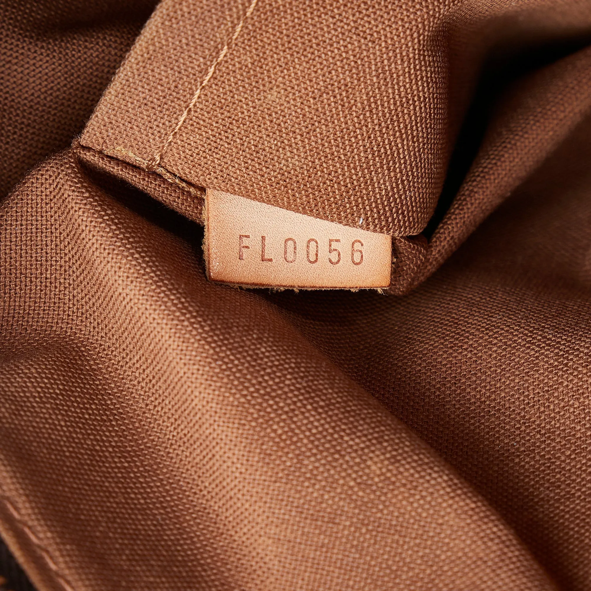 Brown Louis Vuitton Monogram Lockit Vertical Handbag