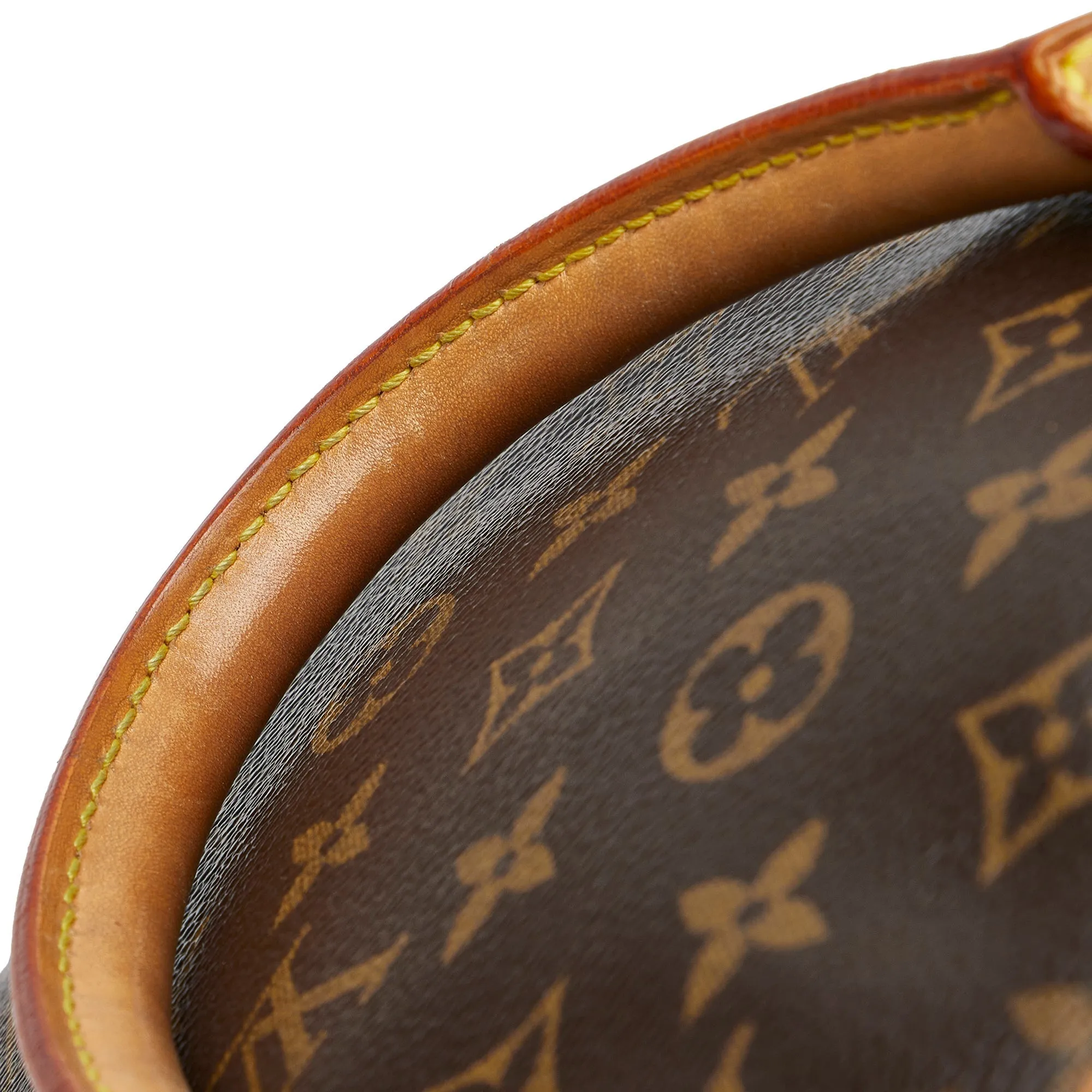 Brown Louis Vuitton Monogram Lockit Vertical Handbag