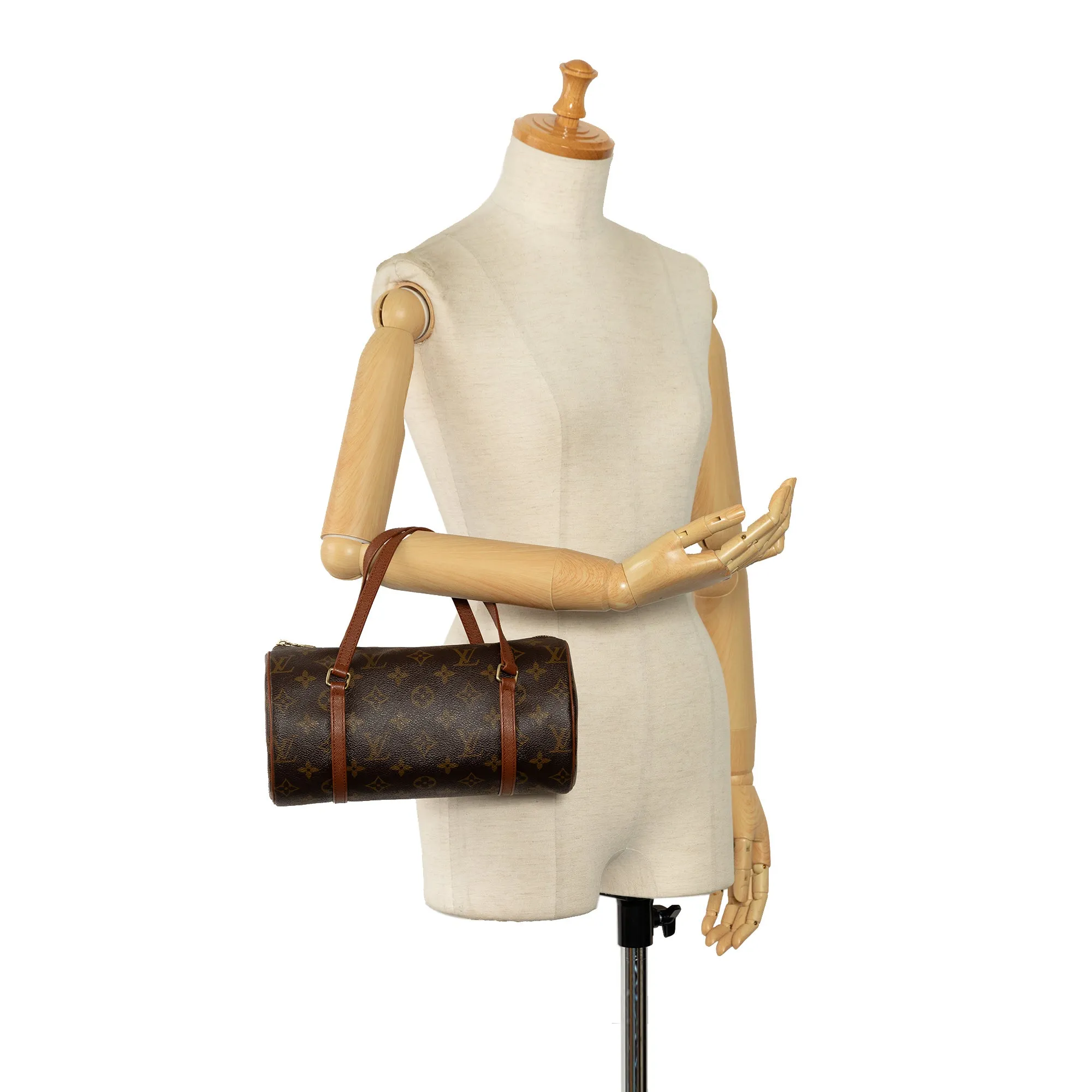 Brown Louis Vuitton Monogram Papillon 26 Handbag