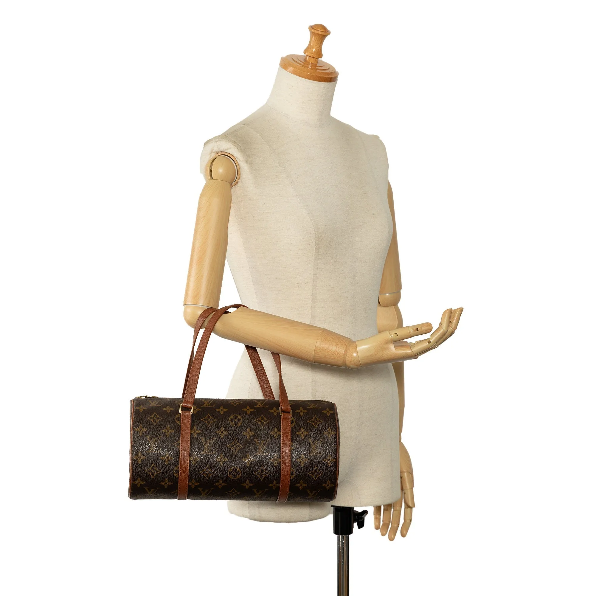 Brown Louis Vuitton Monogram Papillon 30 Handbag