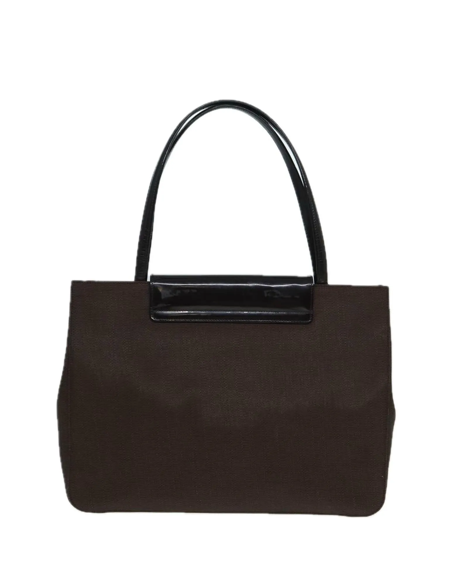 Brown PVC Leather Tote Bag by Christian Dior