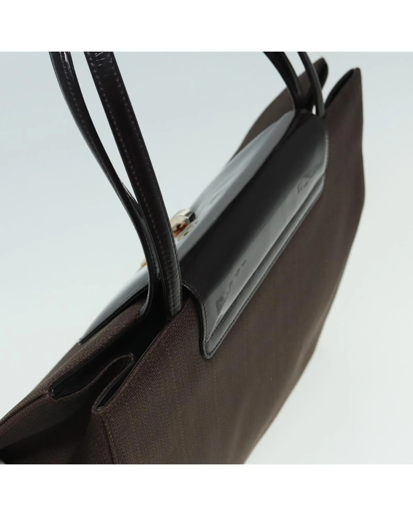 Brown PVC Leather Tote Bag by Christian Dior