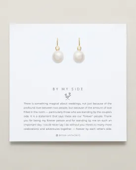 By My Side Pearl Drop Earrings