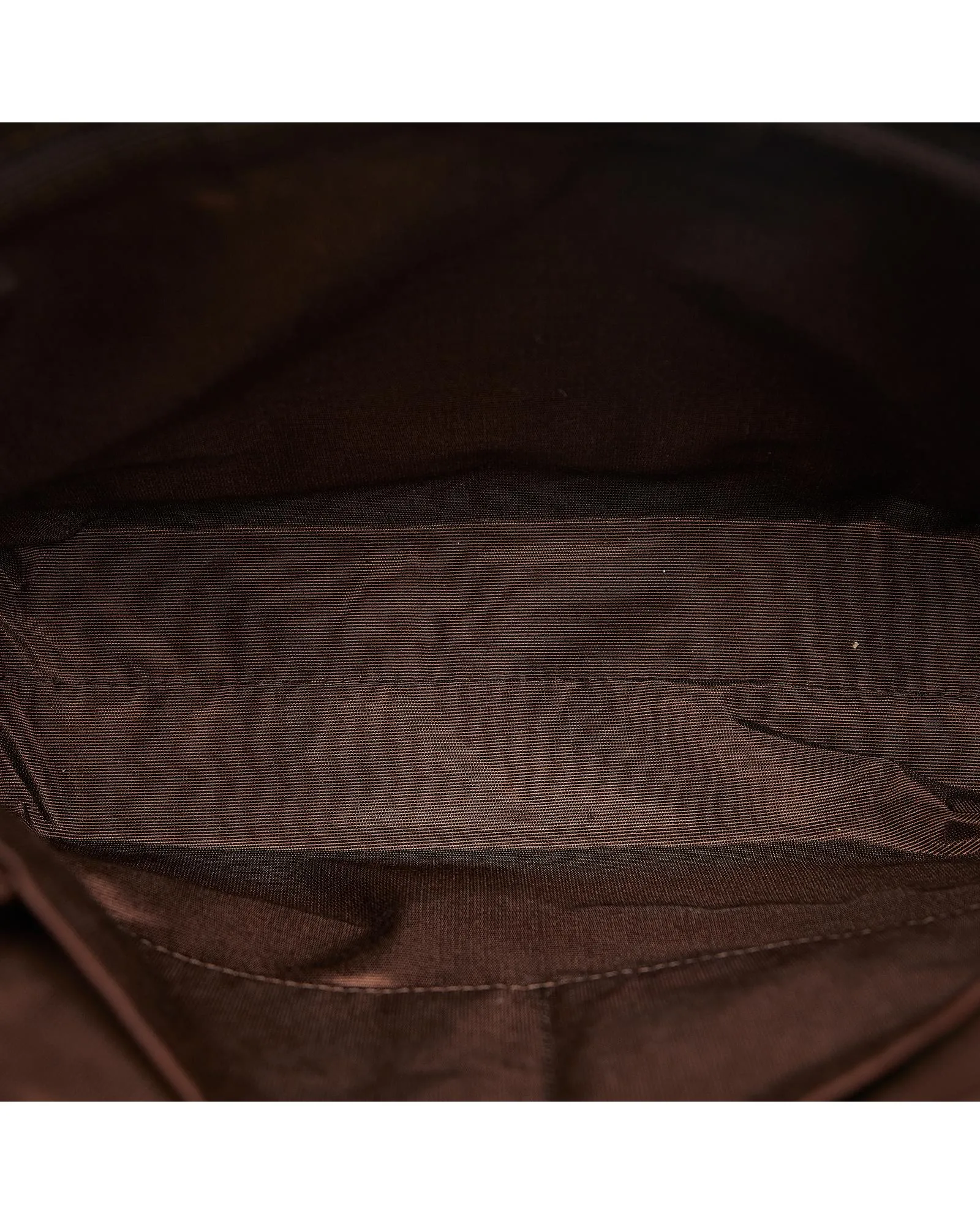 Canvas and Leather Zip-Top Handbag