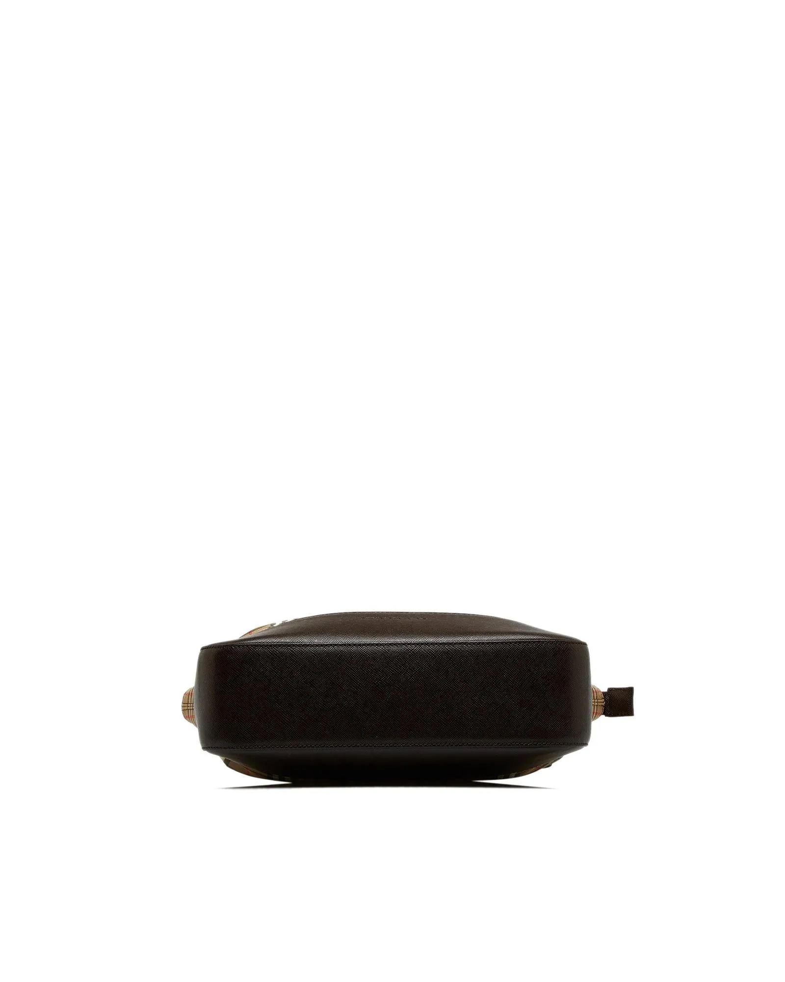 Canvas and Leather Zip-Top Handbag