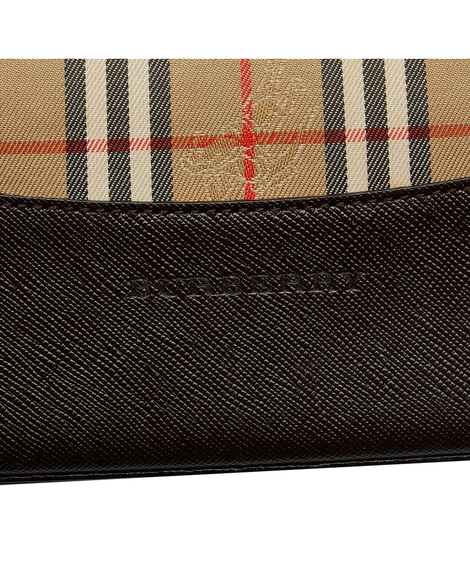 Canvas and Leather Zip-Top Handbag