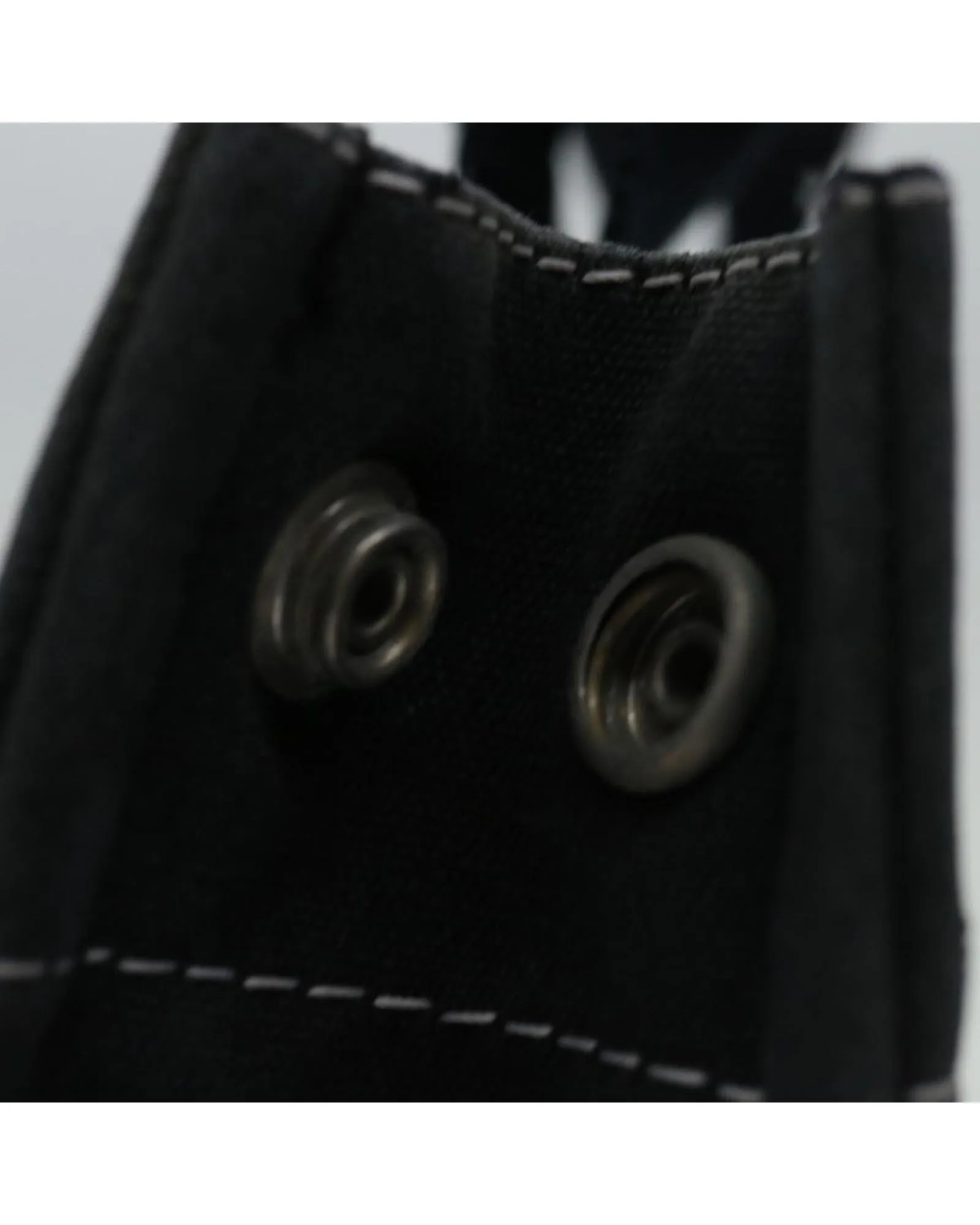 Canvas Black Tote Bag by Hermes - Douville PM