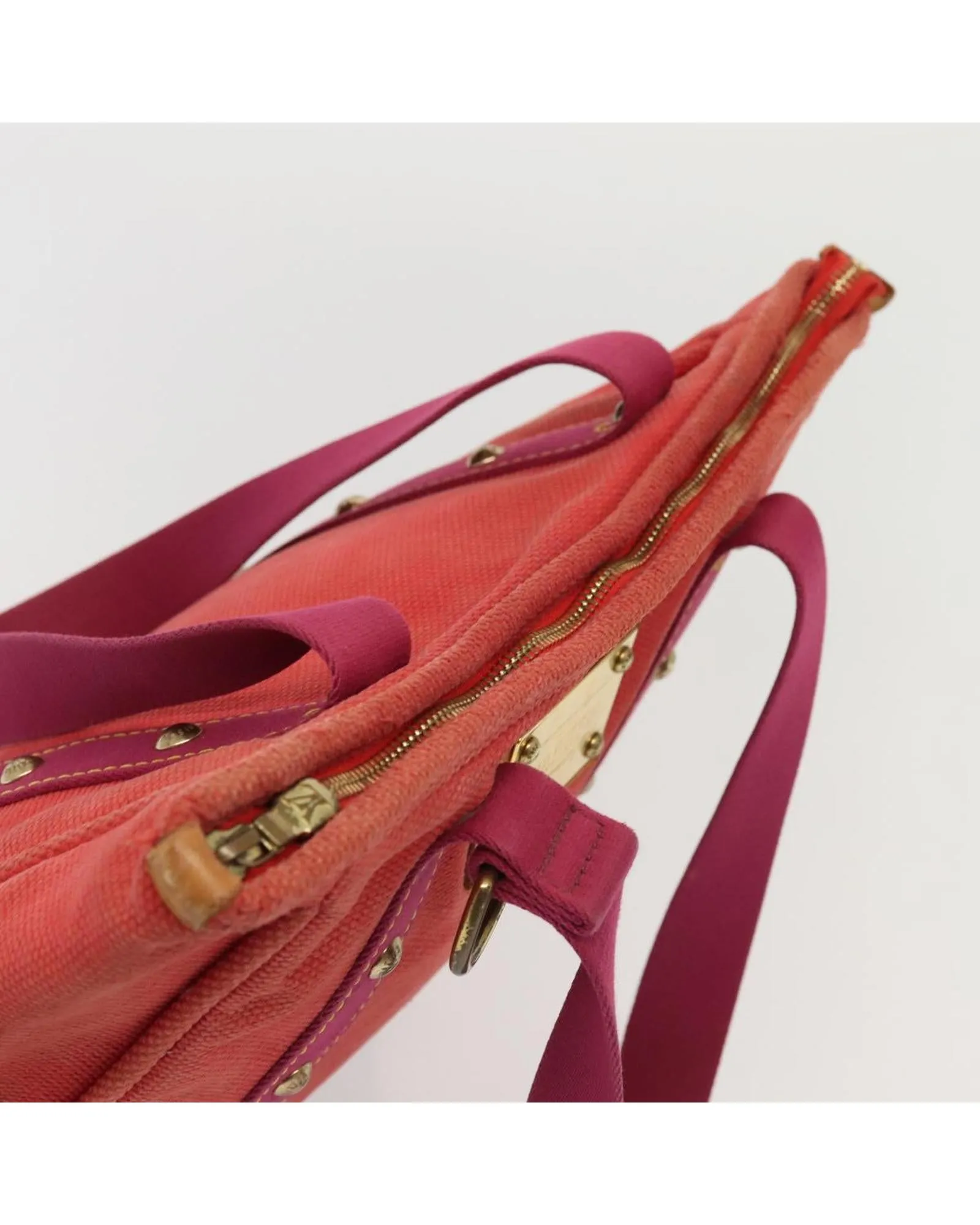 Canvas Tote Bag with Red Hue and Spacious Interior