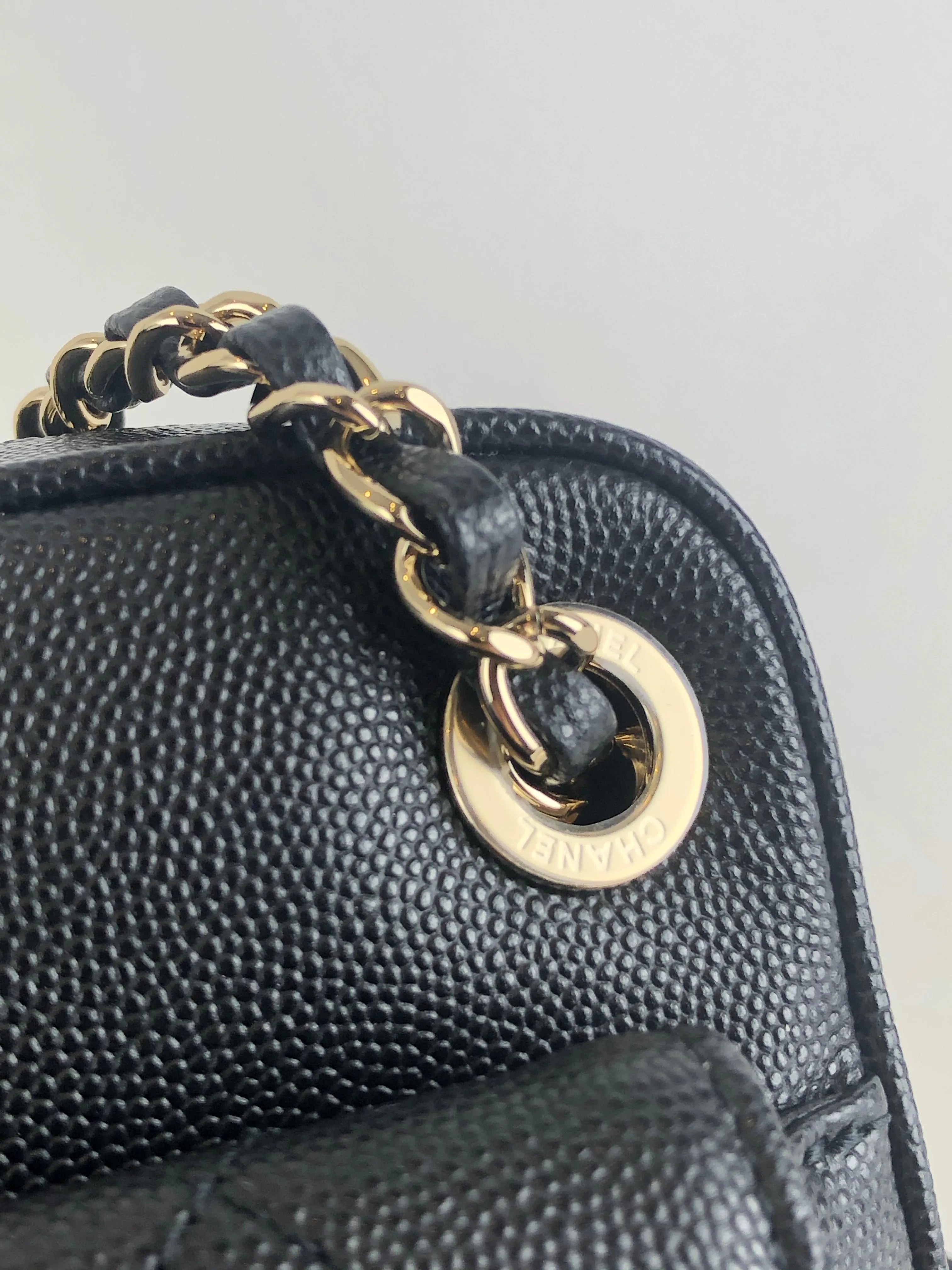 Chanel Black Caviar Leather Crossbody with Detachable Wallet