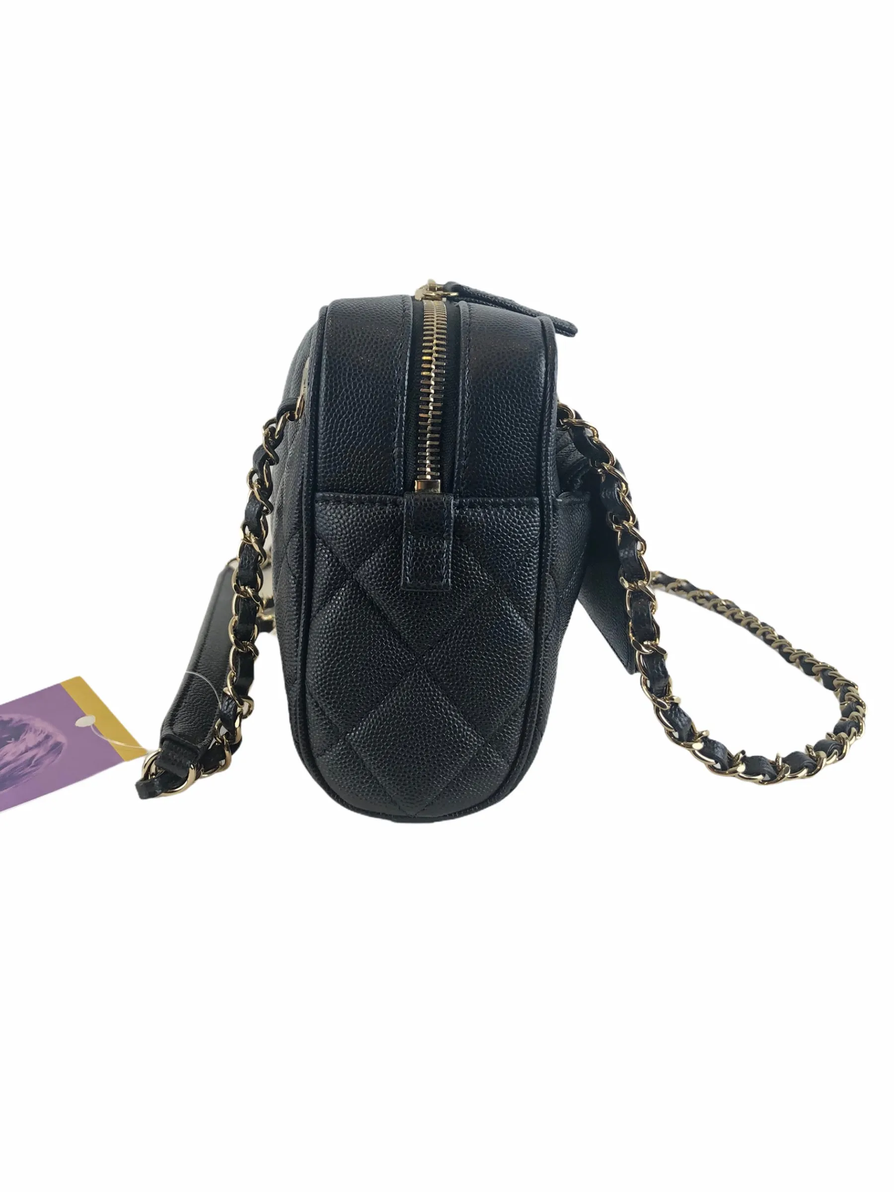 Chanel Black Caviar Leather Crossbody with Detachable Wallet