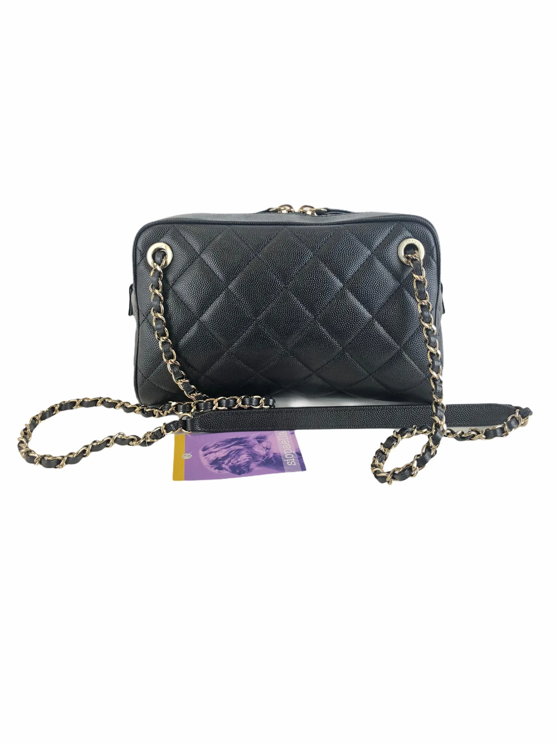 Chanel Black Caviar Leather Crossbody with Detachable Wallet
