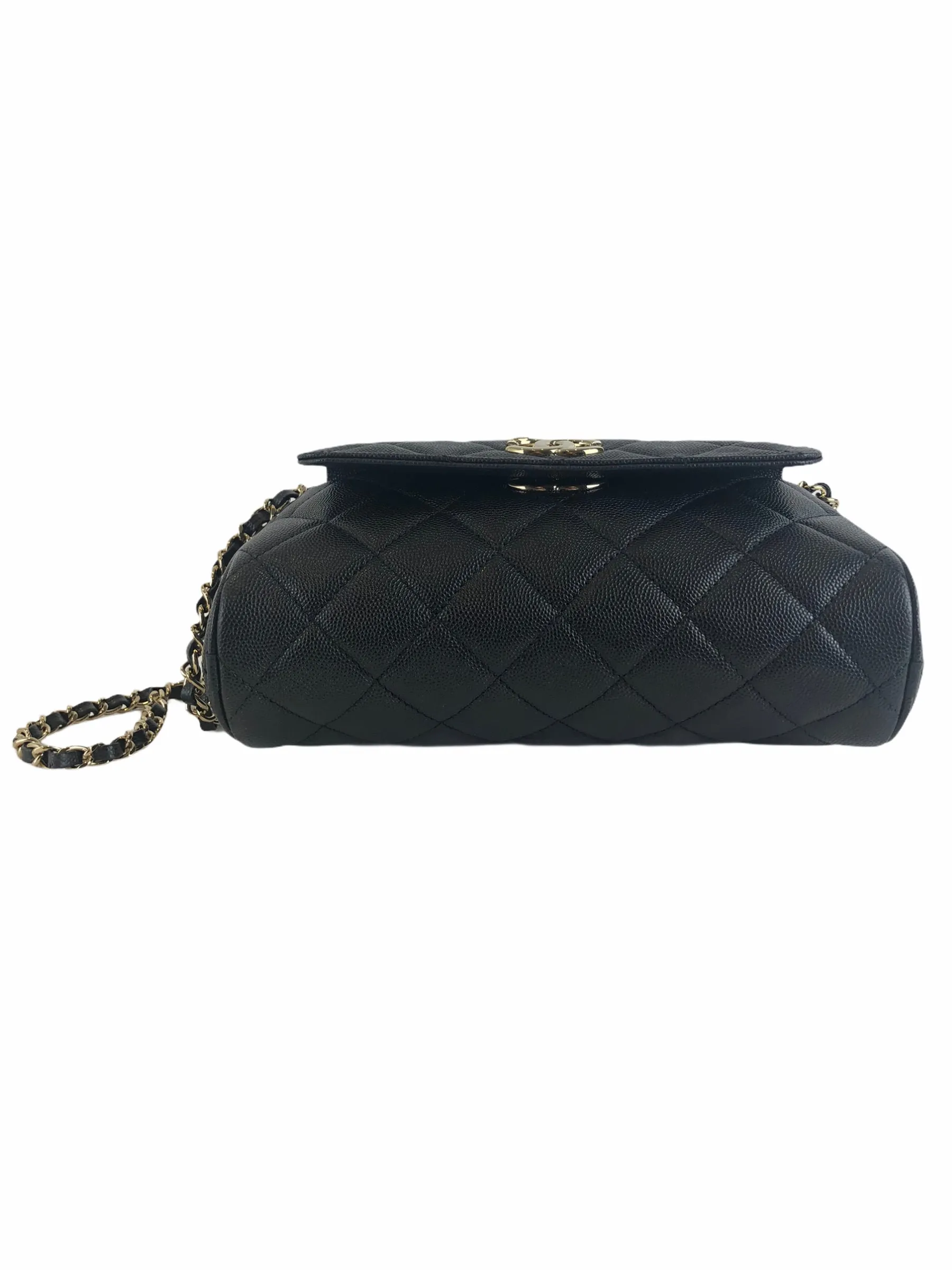 Chanel Black Caviar Leather Crossbody with Detachable Wallet