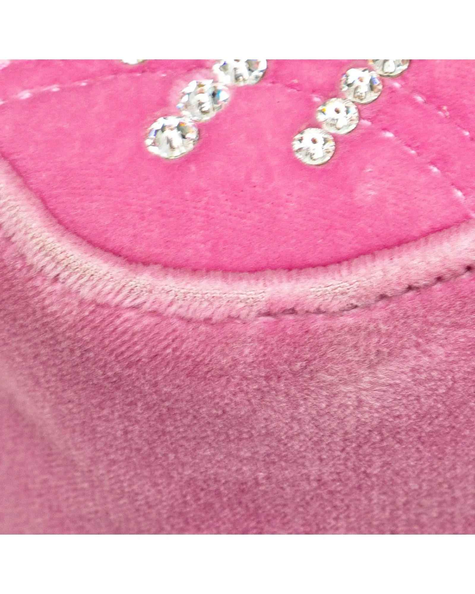 Crystal-Embellished Quilted Velvet Crossbody Bag