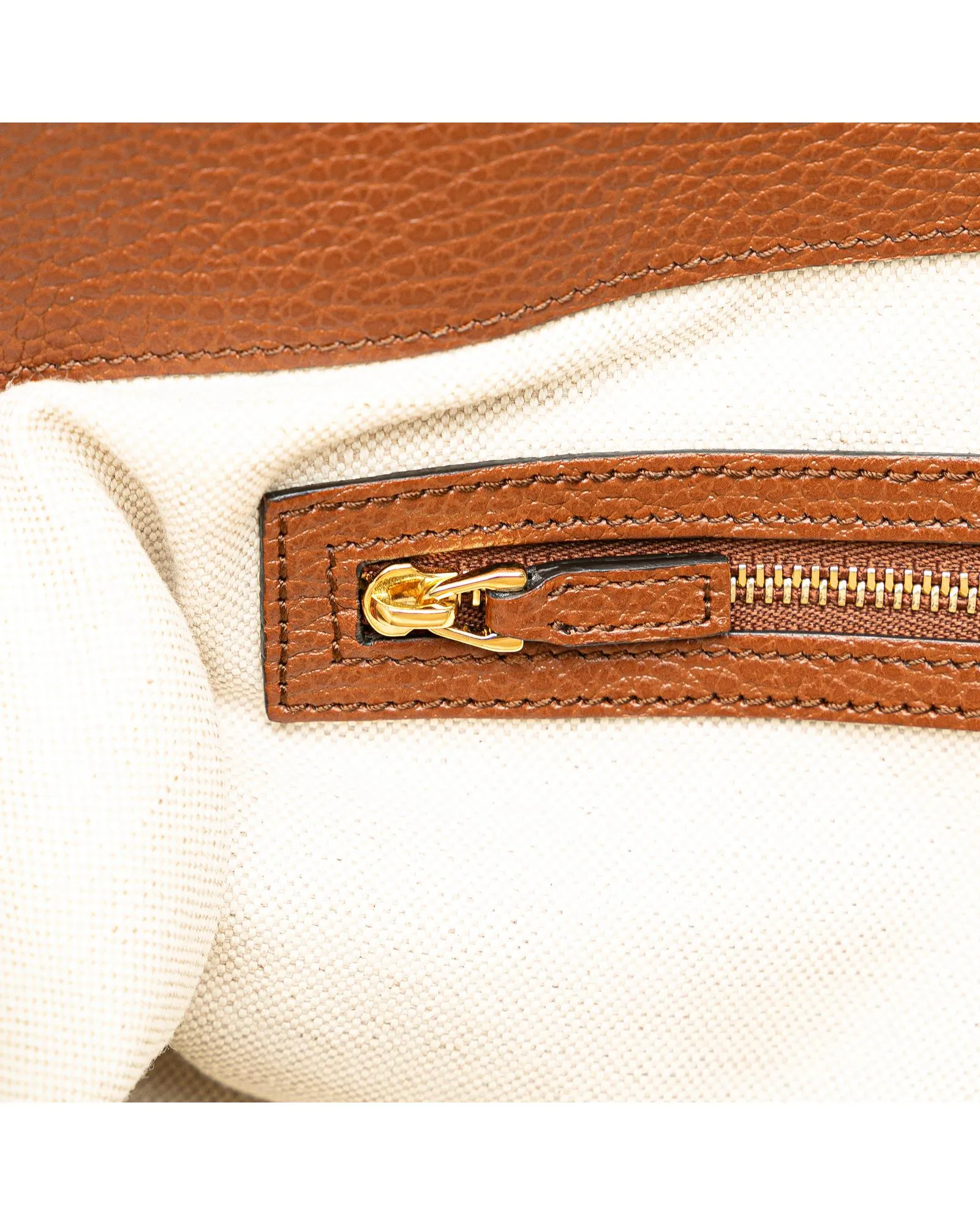Denim and Leather Tote Bag with Interior Pockets