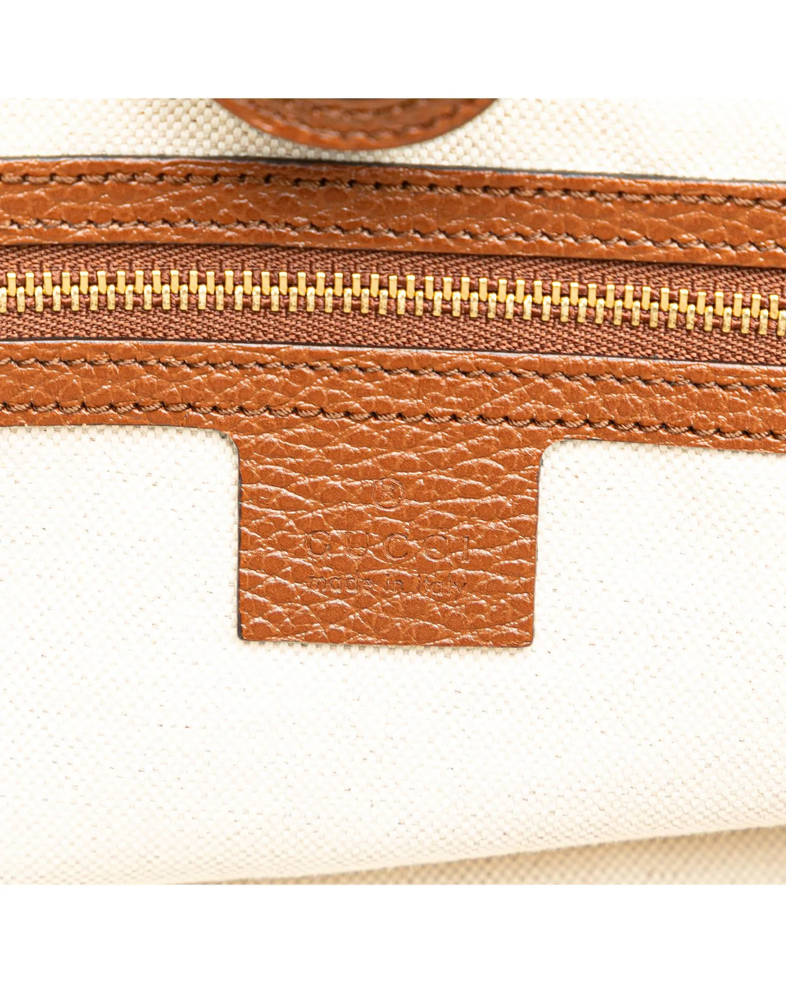 Denim and Leather Tote Bag with Interior Pockets