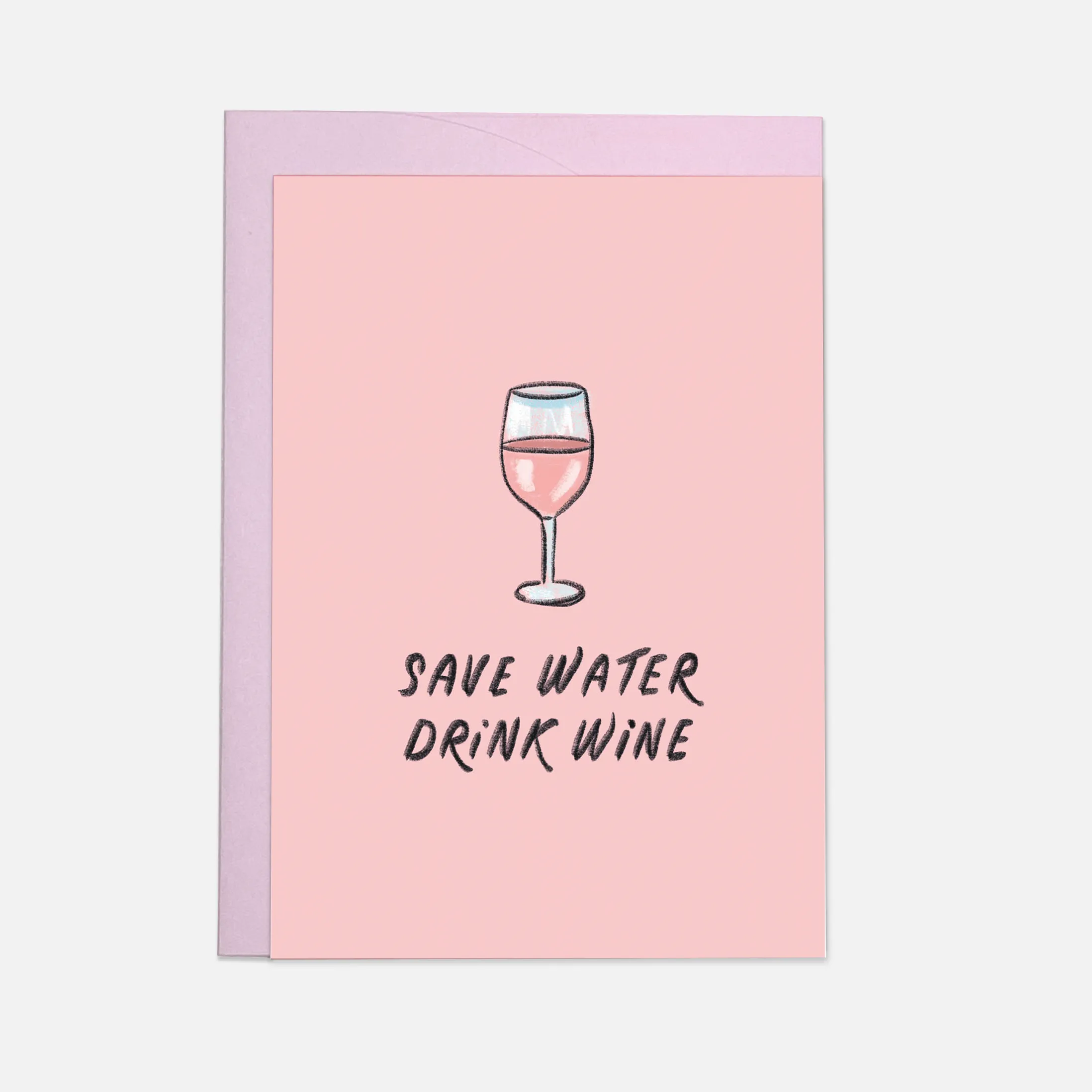 Drink wine Greeting Card