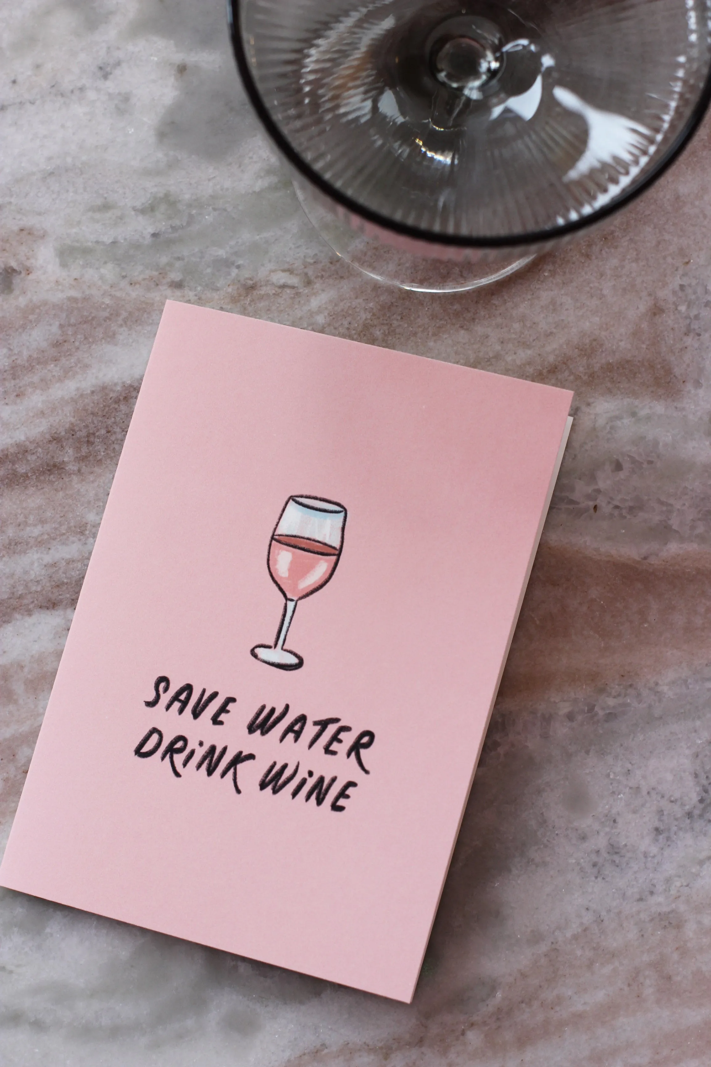 Drink wine Greeting Card