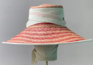 Edie Hat in Red Stripe