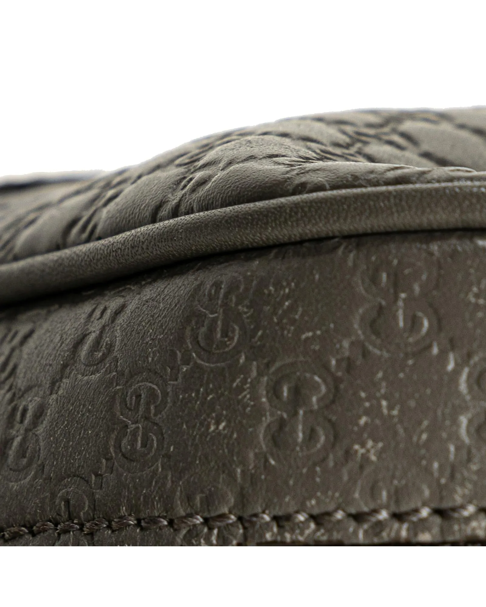 Embossed Leather Crossbody Bag with Adjustable Strap
