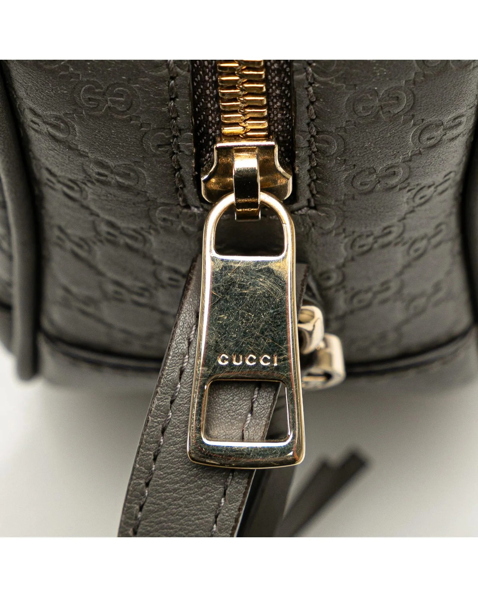 Embossed Leather Crossbody Bag with Adjustable Strap