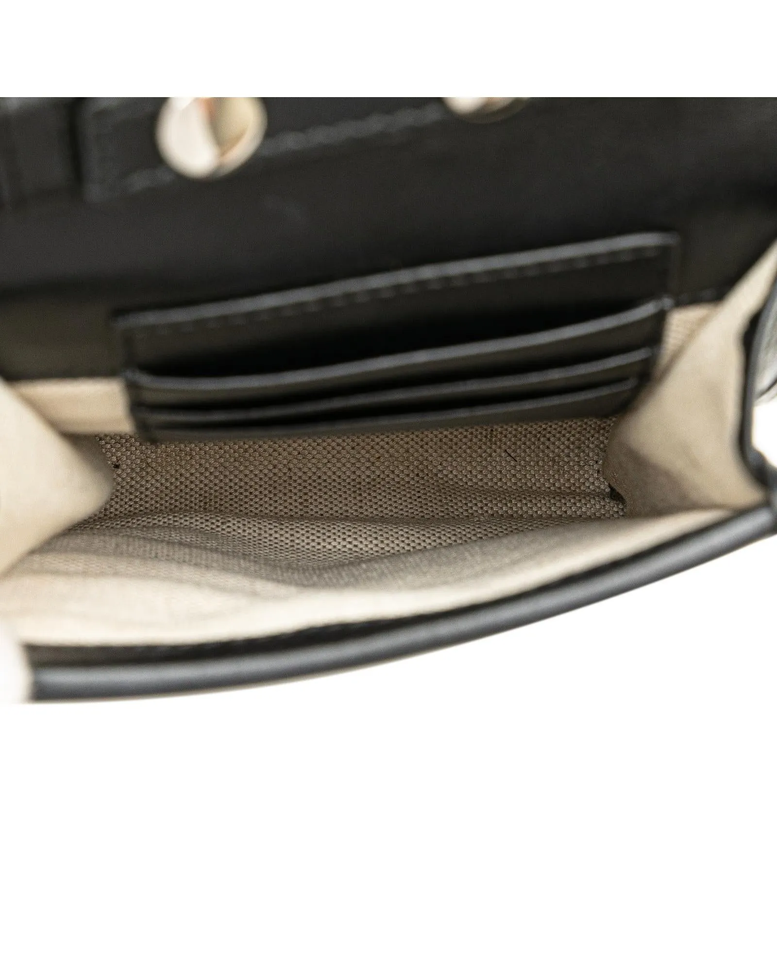 Embossed Leather Flap Crossbody Bag