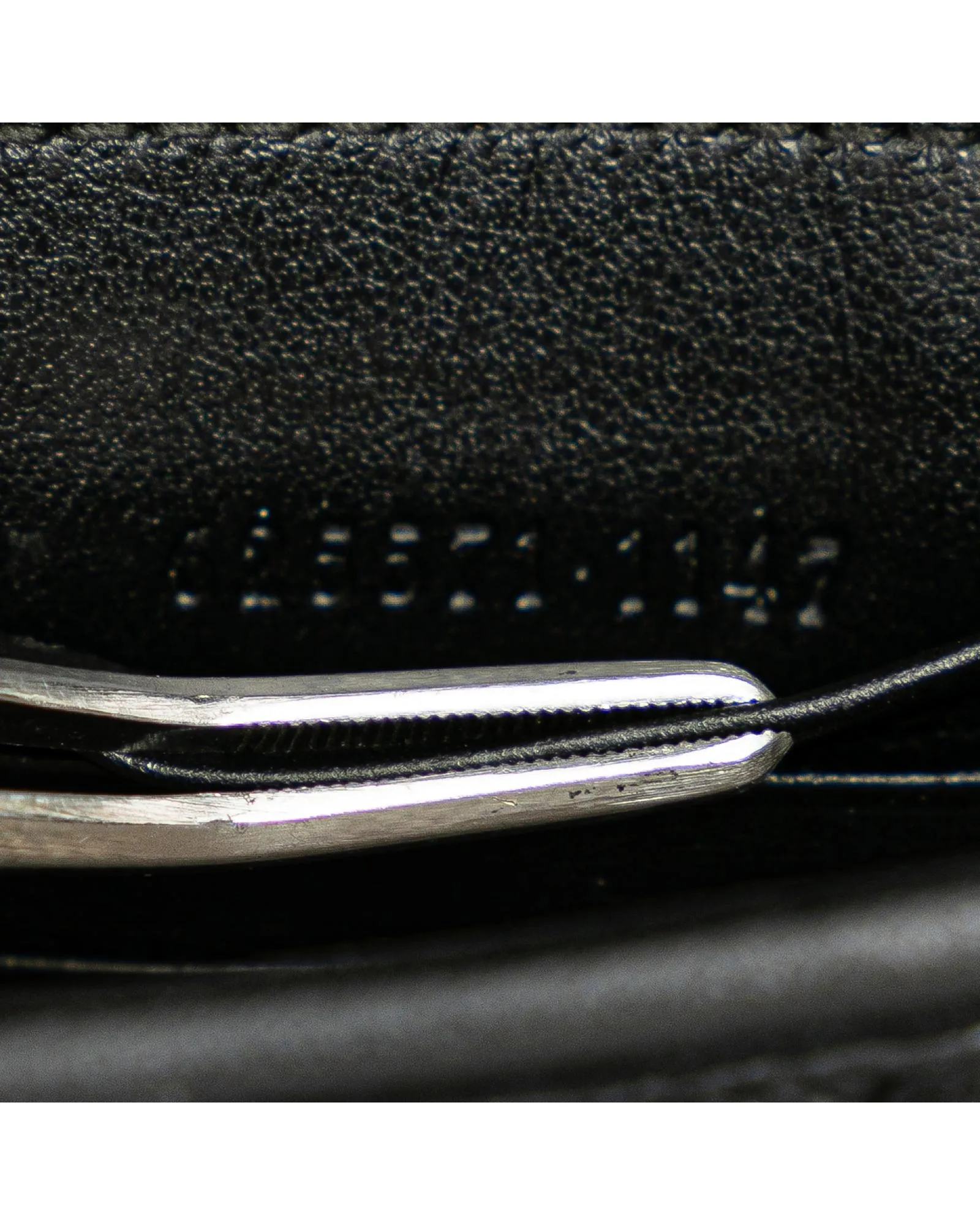 Embossed Leather Flap Crossbody Bag