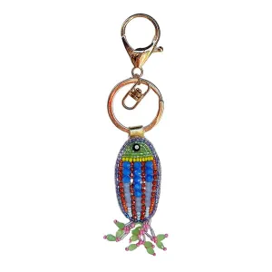 Fish Beaded Keychain
